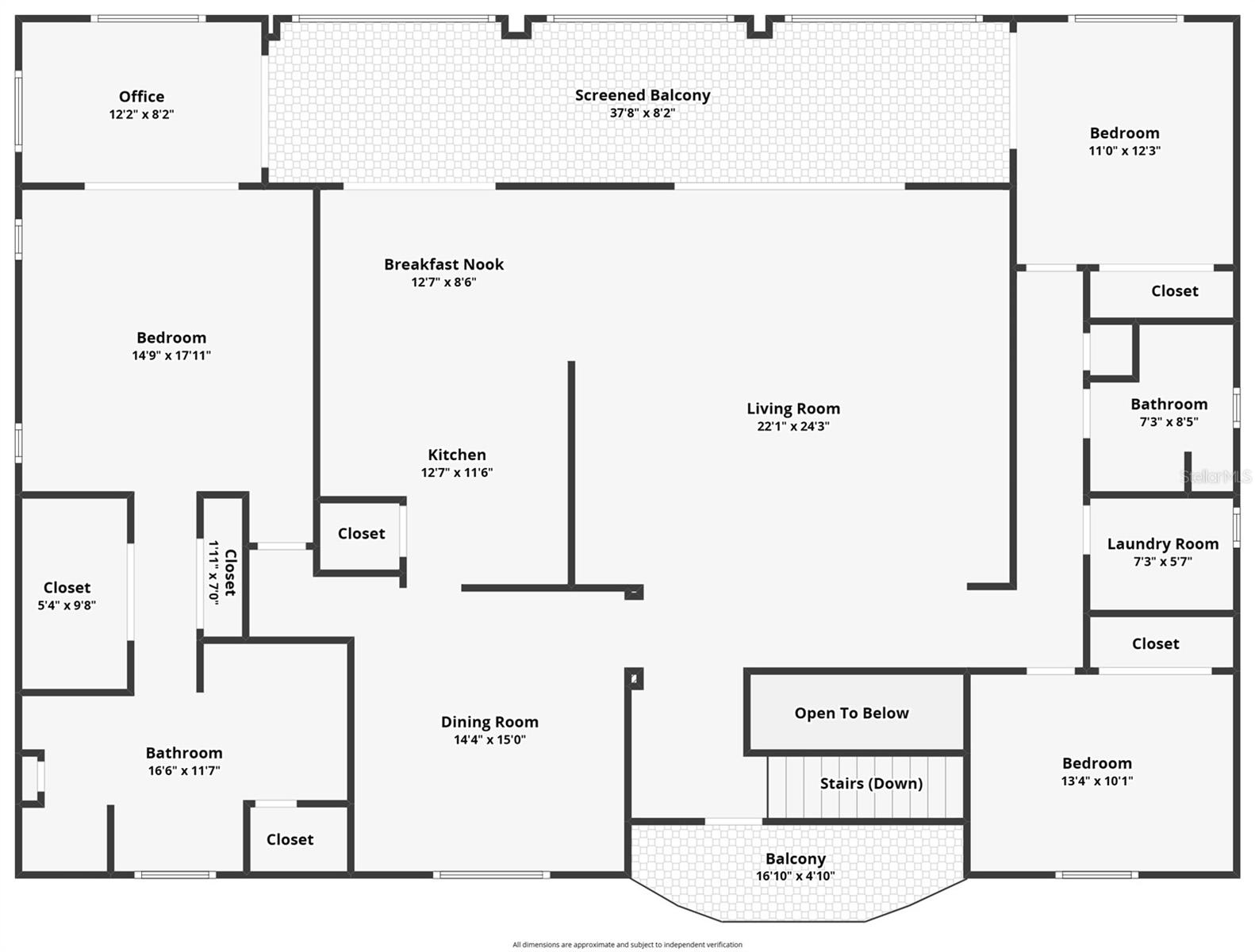 Combined floor plan — both levels of 624 Kingston Ct