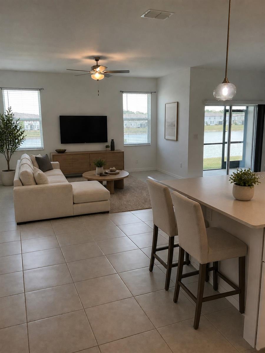 VirtuallyStagedKitchenGreatRoomCombo