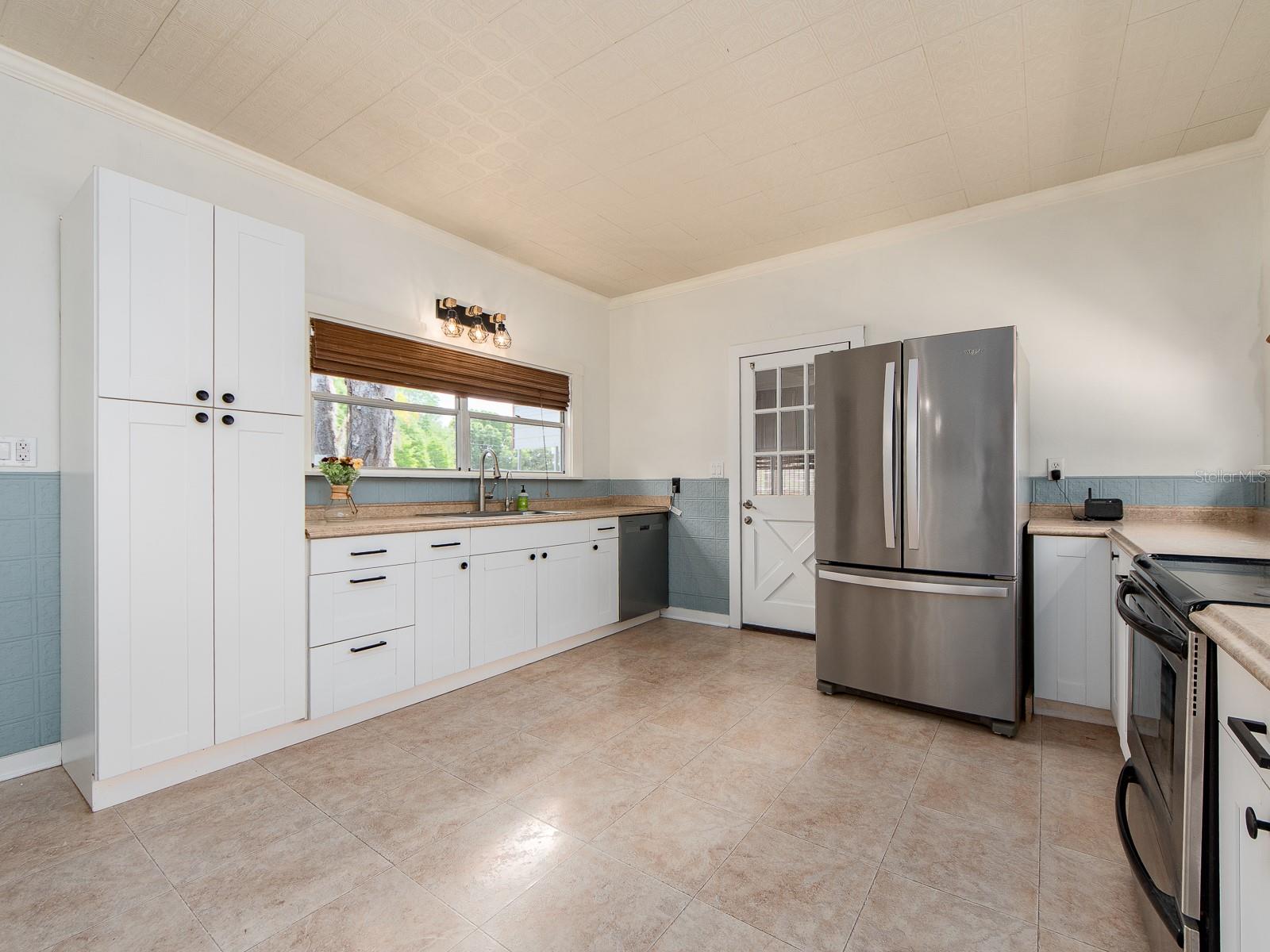 Kitchen with ample cabinet space