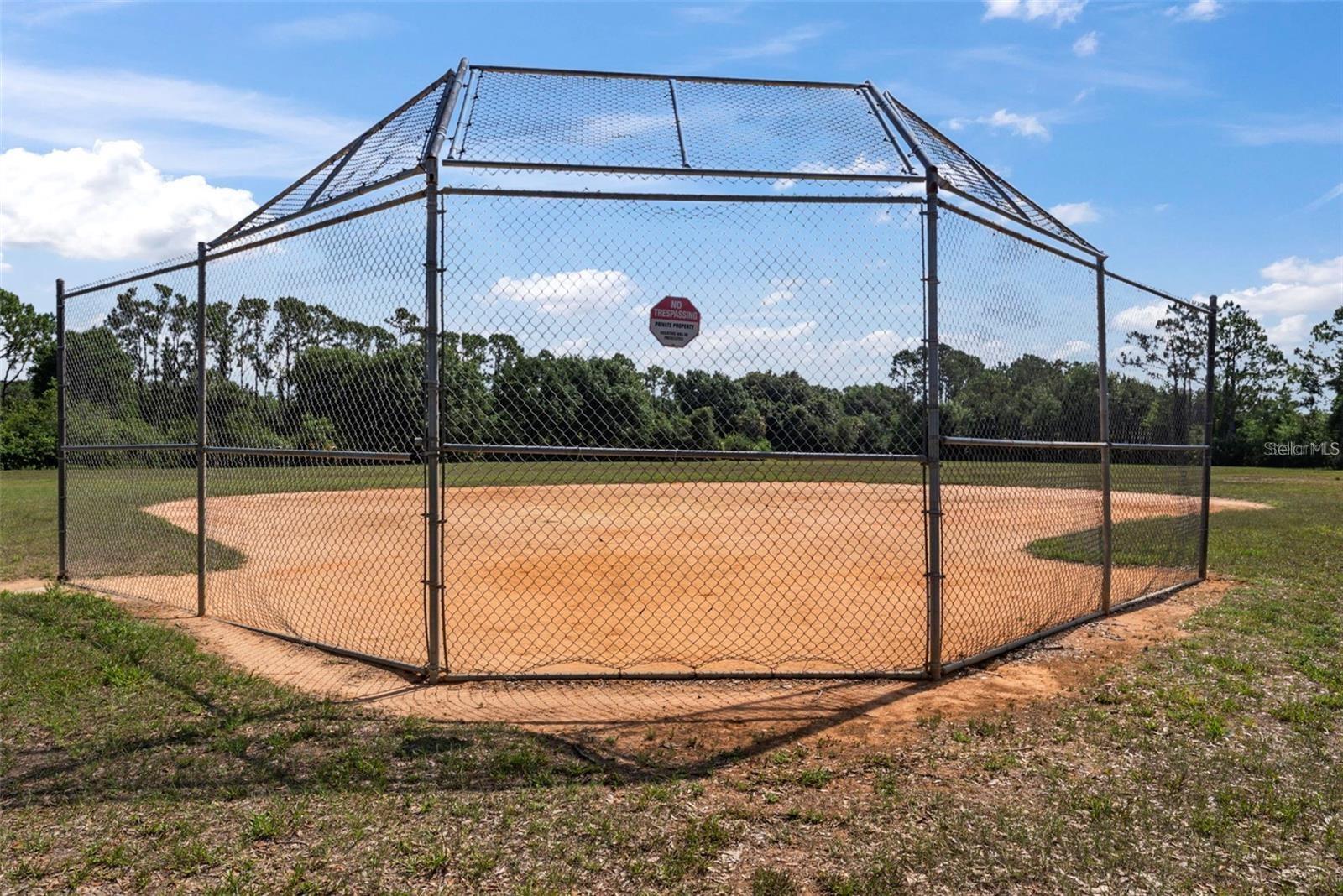 Well-maintained baseball diamond for neighborhood recreation.