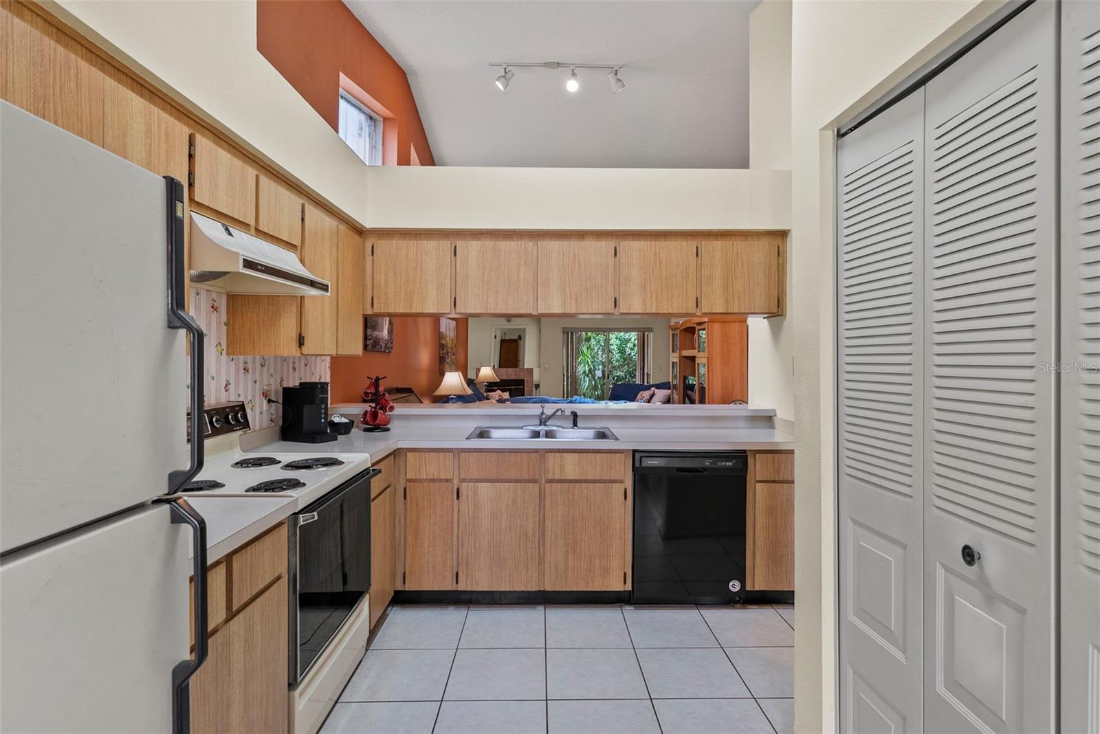 Full view of kitchen