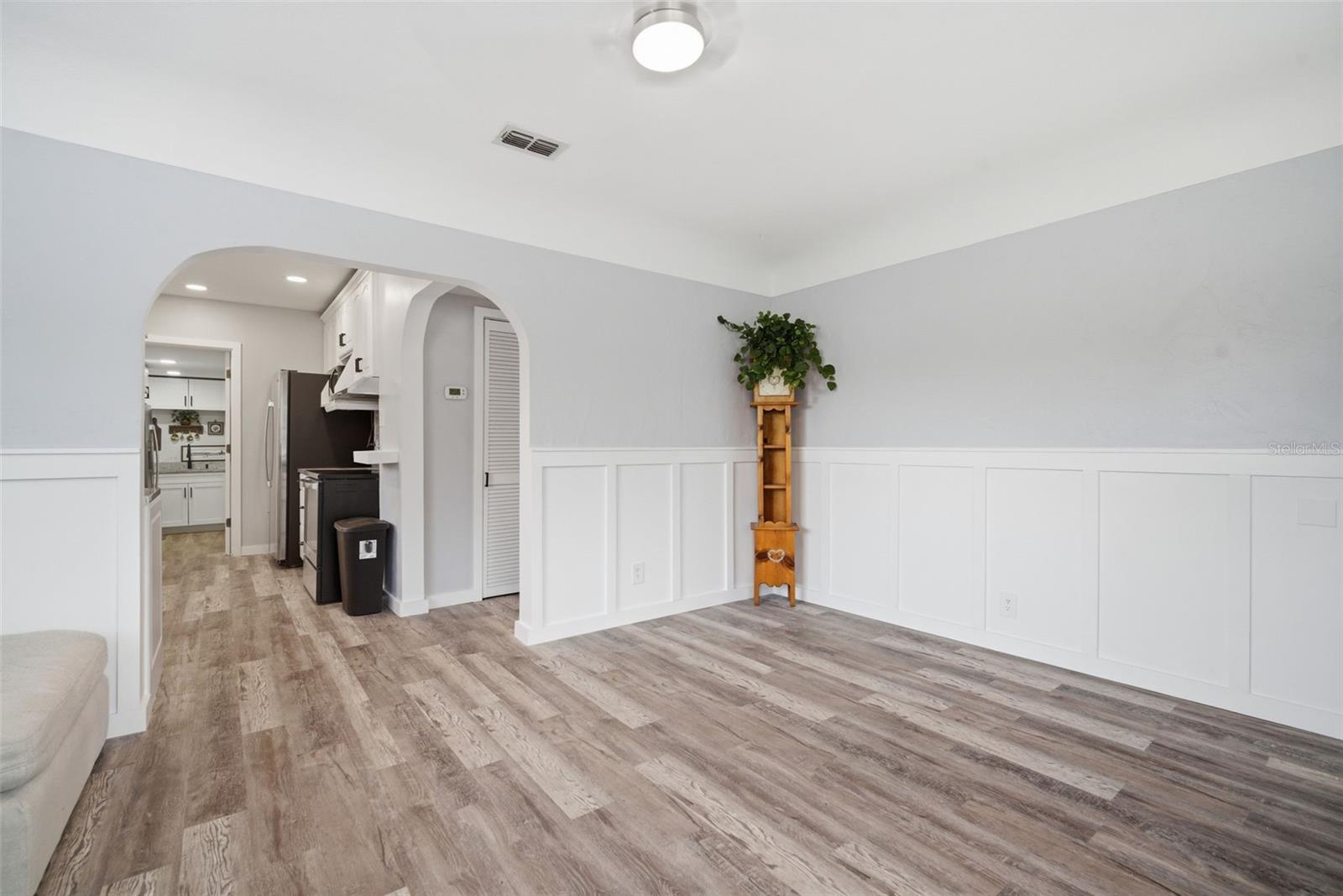 To the right is the hallway to Bed 1 and 2