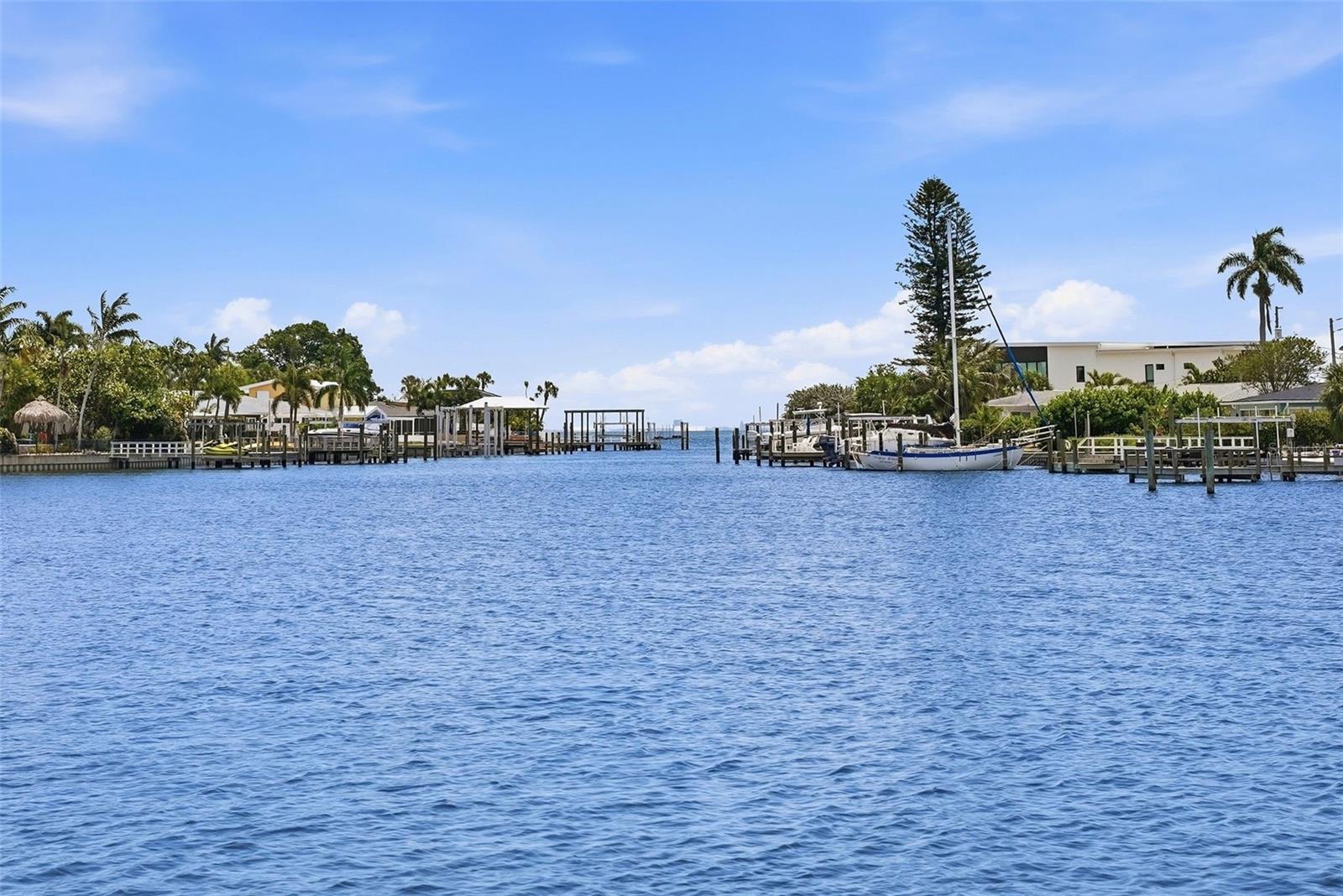 Wide open water views and access
