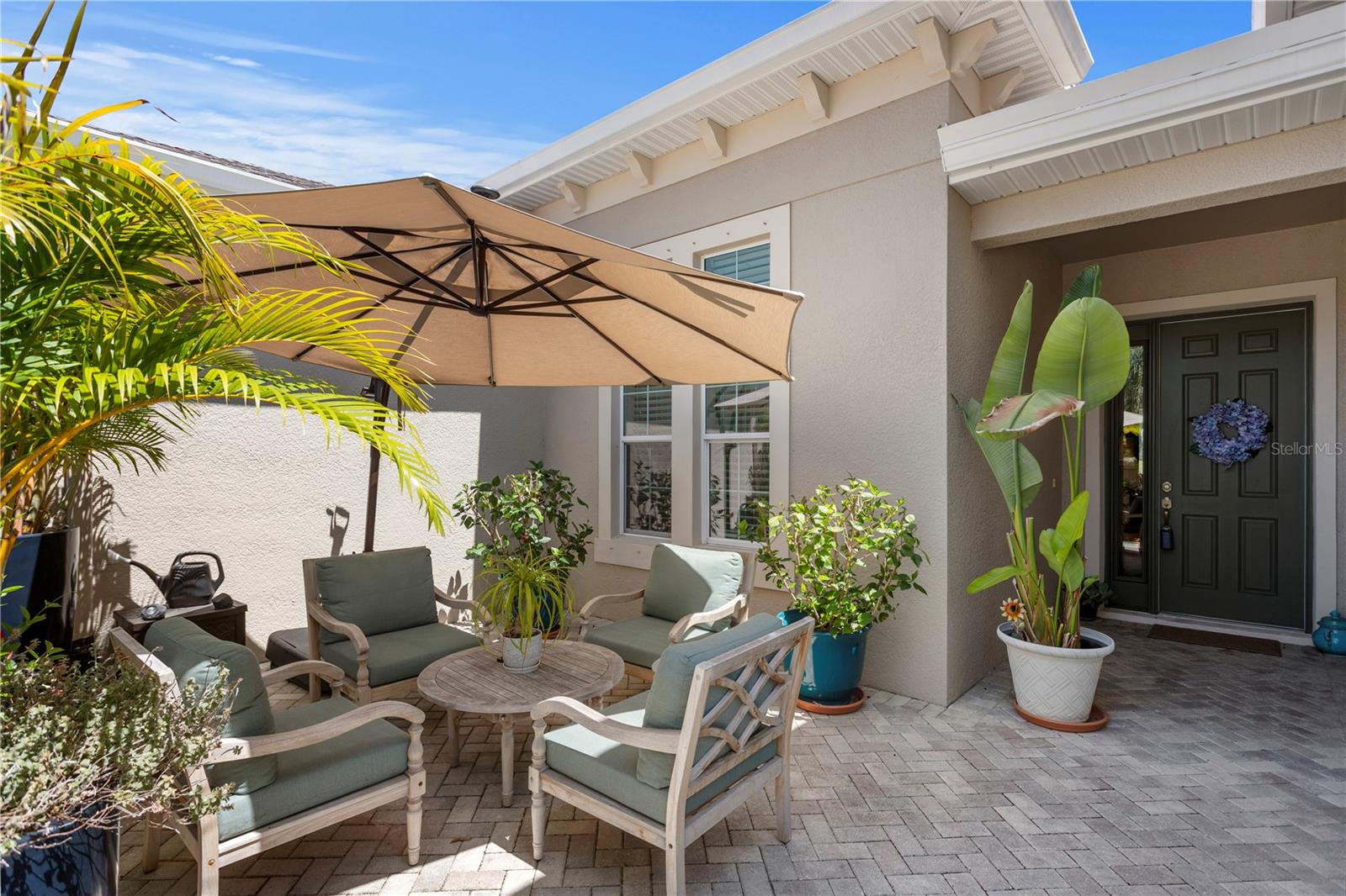 Private Courtyard at Entrance.