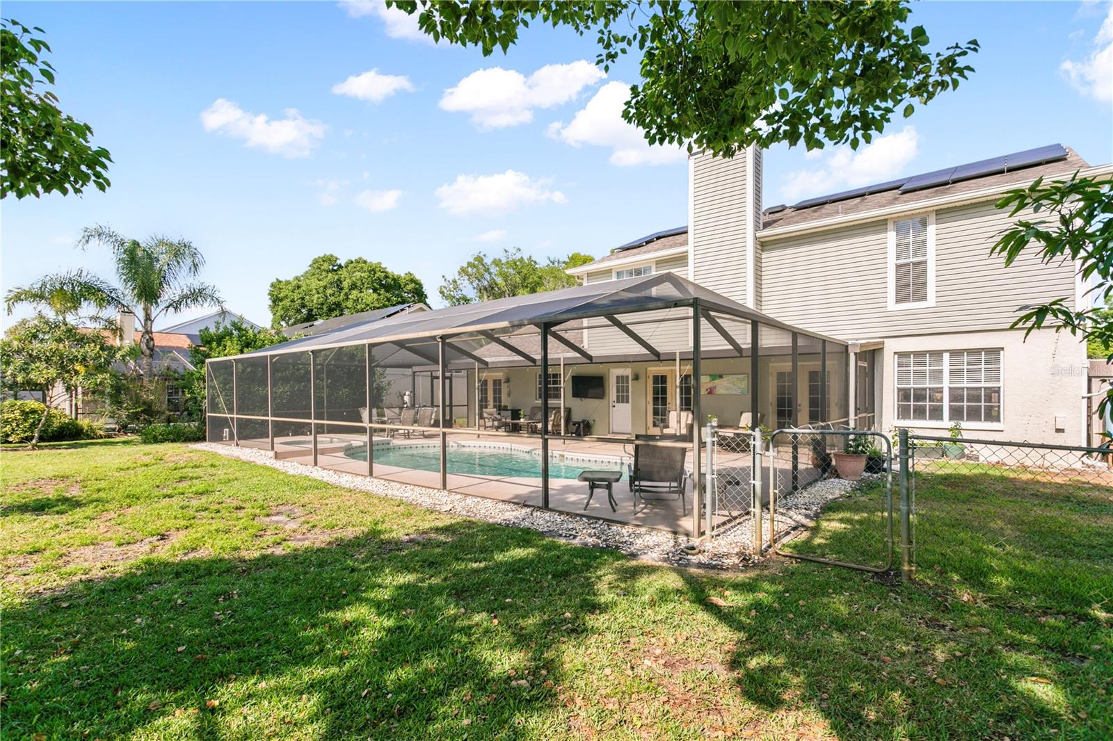 Large rear yard