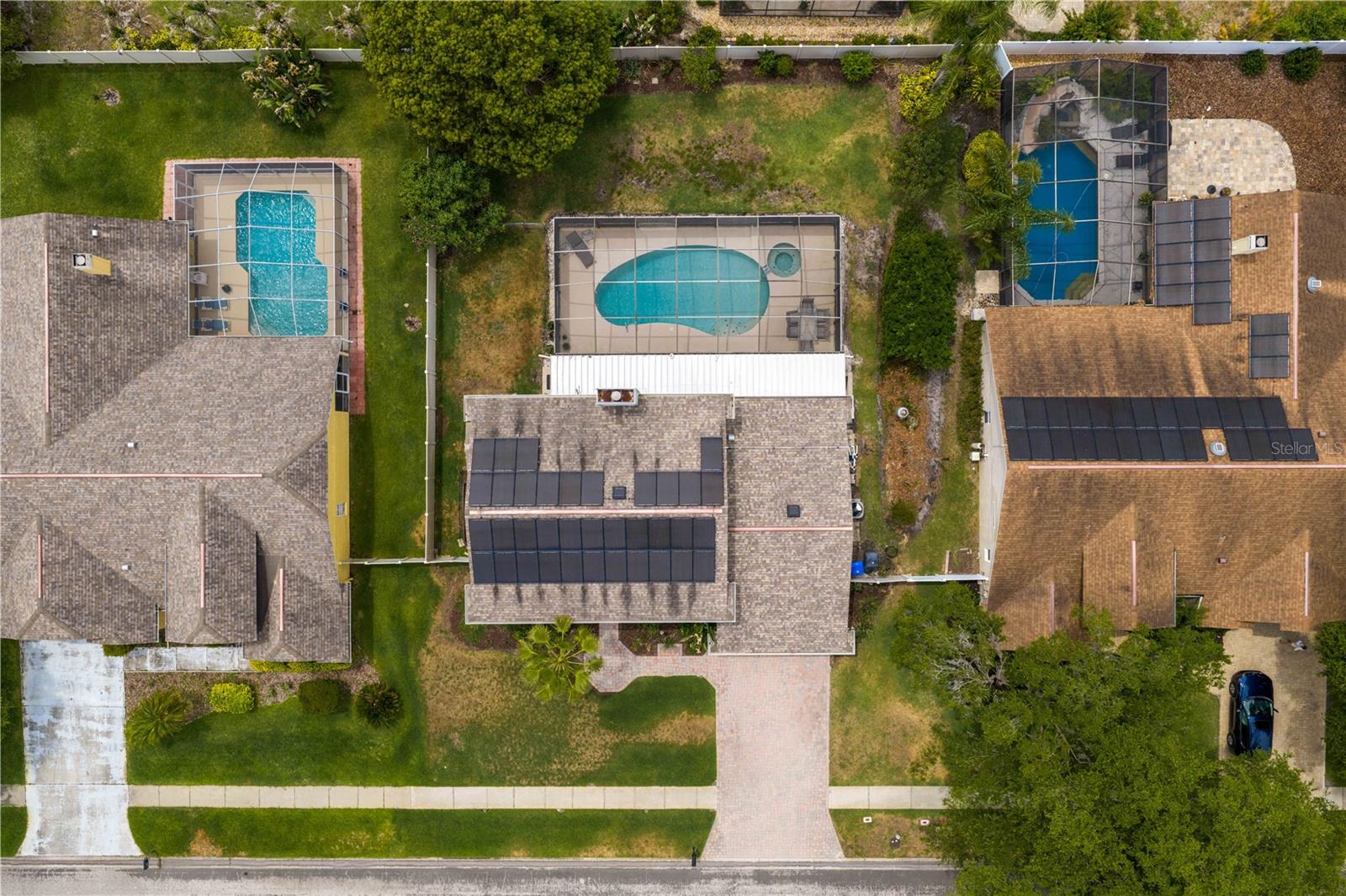 This home features 36 400W solar panels, installed in 2017