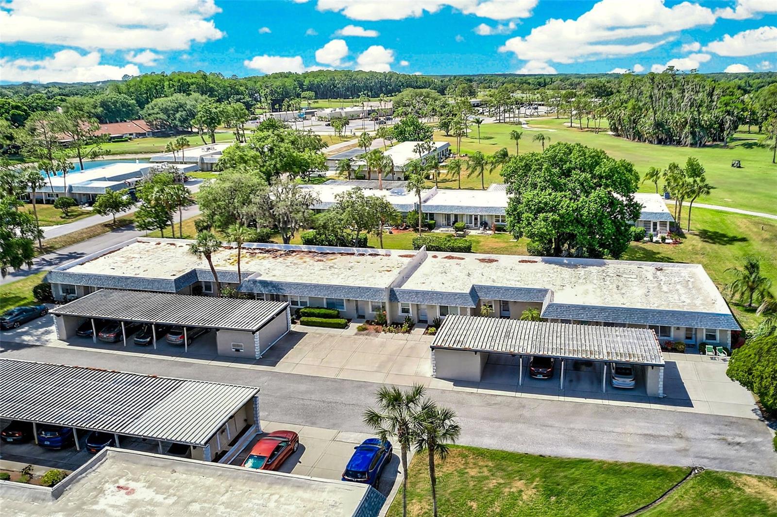 Aerial view of complex