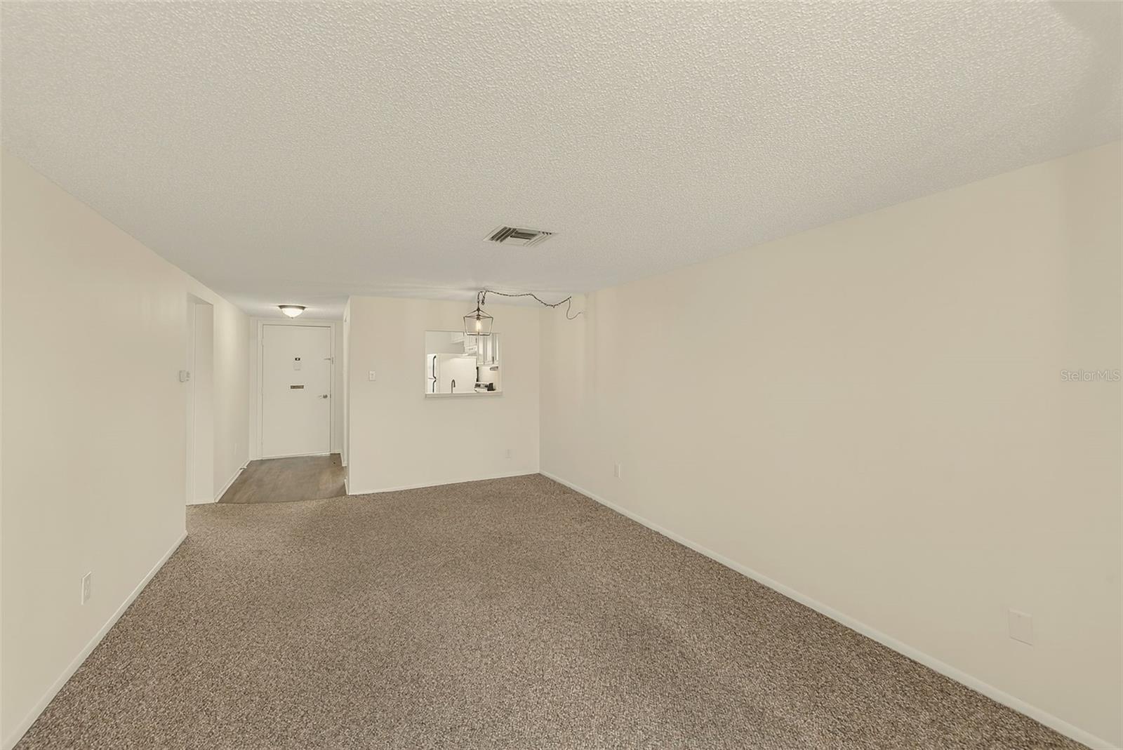 View of living/dining room