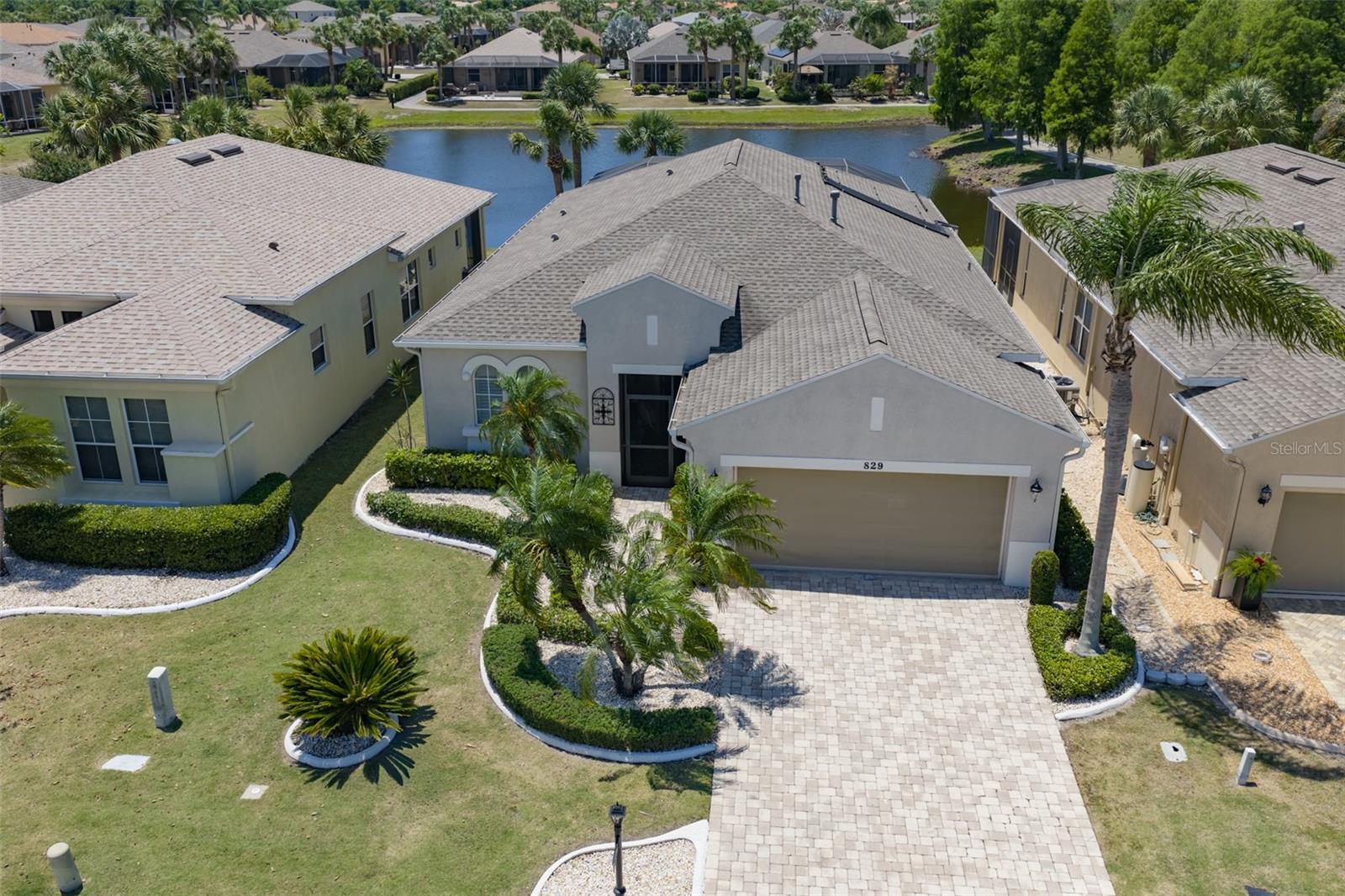 Meticulously kept home with easy Florida landscaping.