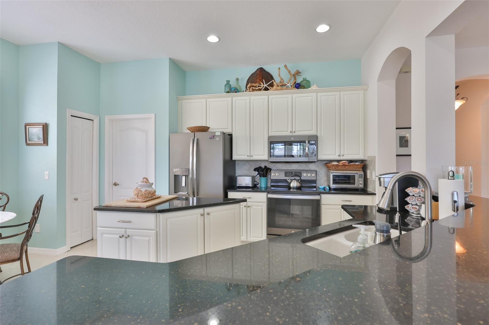 Sparkling clean and bright, with high ceilings, it has a very contemporary feeling.