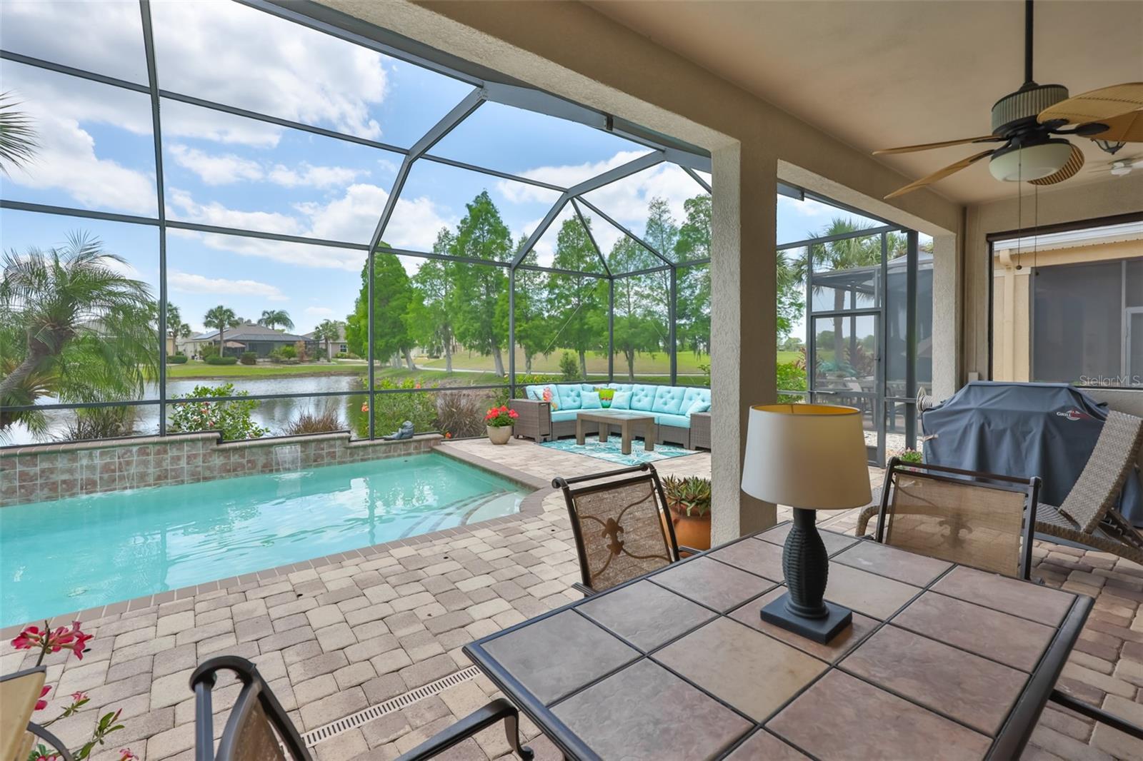 Saltwater, solar heated pool and large deck is perfect for entertaining or floating along and letting the world go by.