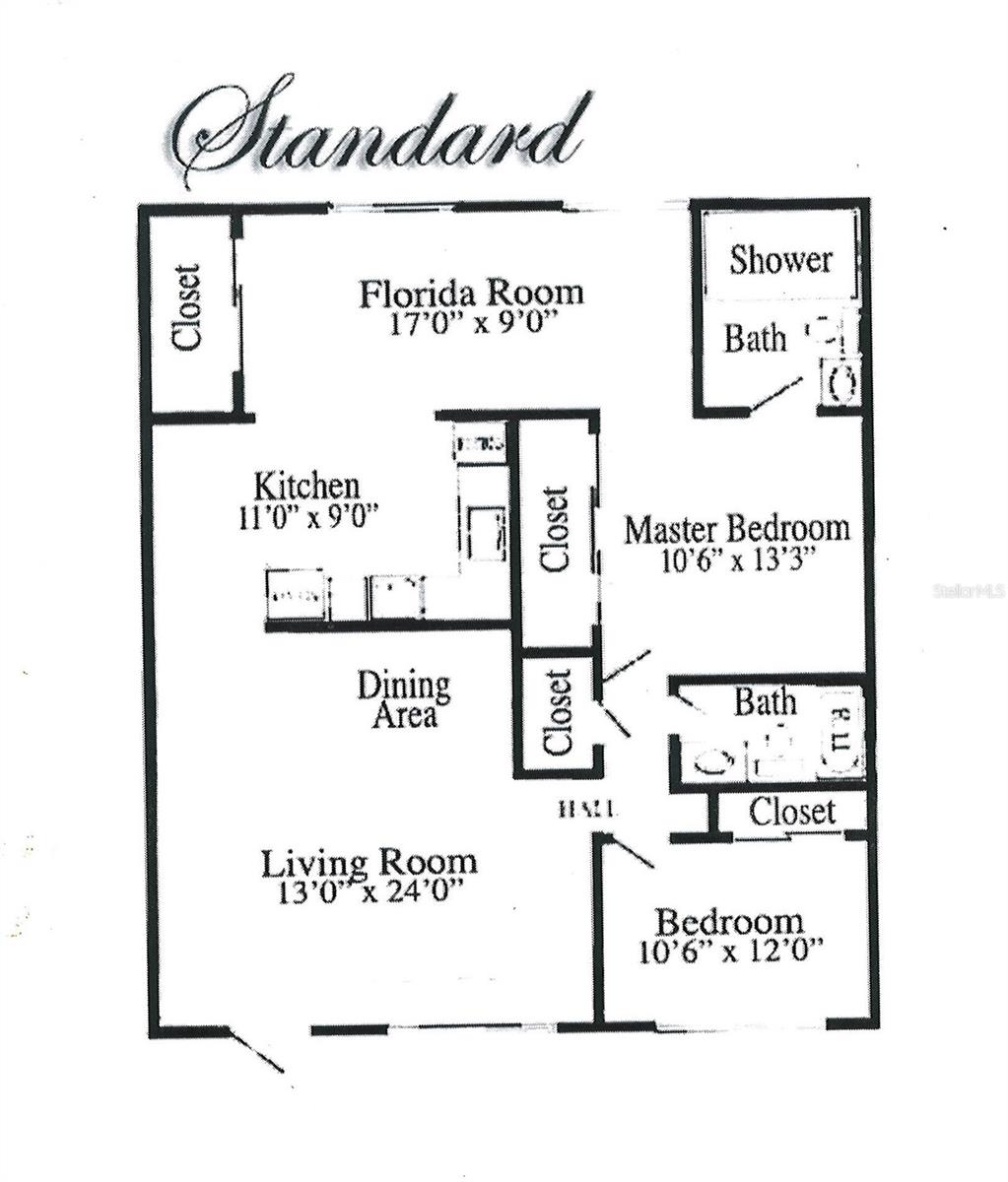 1100 sqft Standard Layout (image is mirrored)