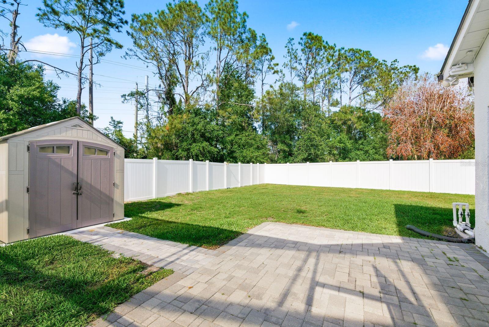 SHED AND BACKYARD