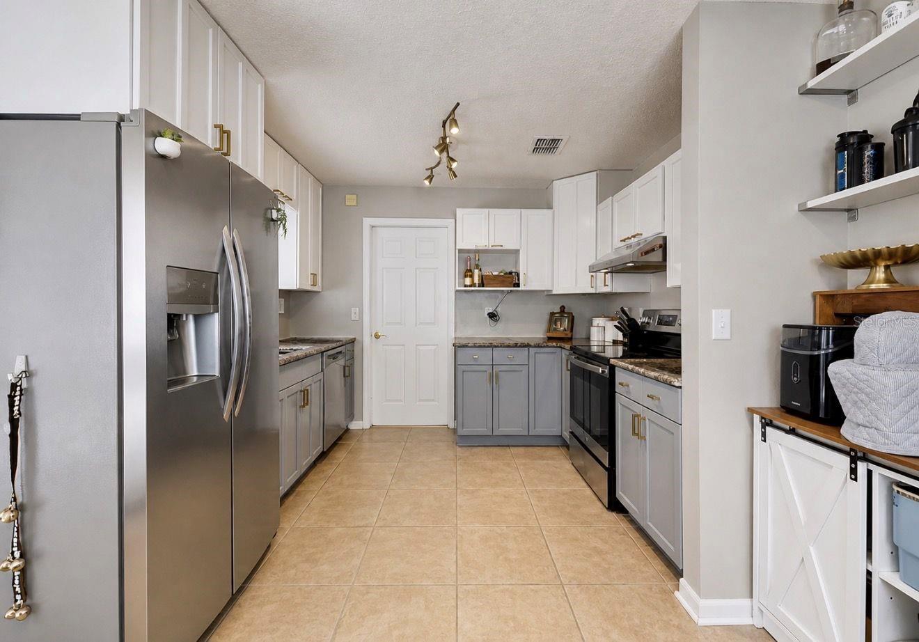 Door to the garage and laundry room.
