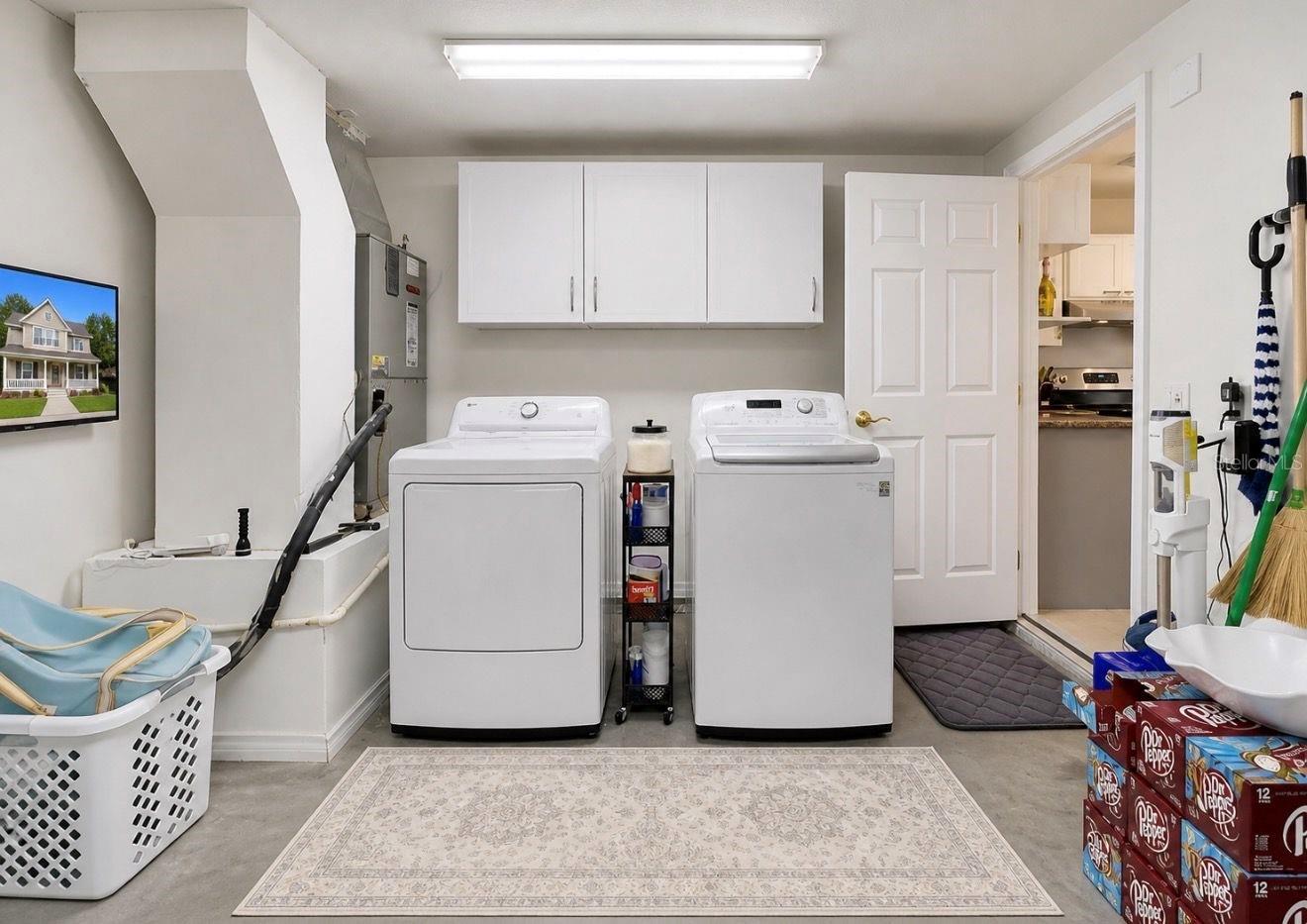 Laundy Room is in the garage.