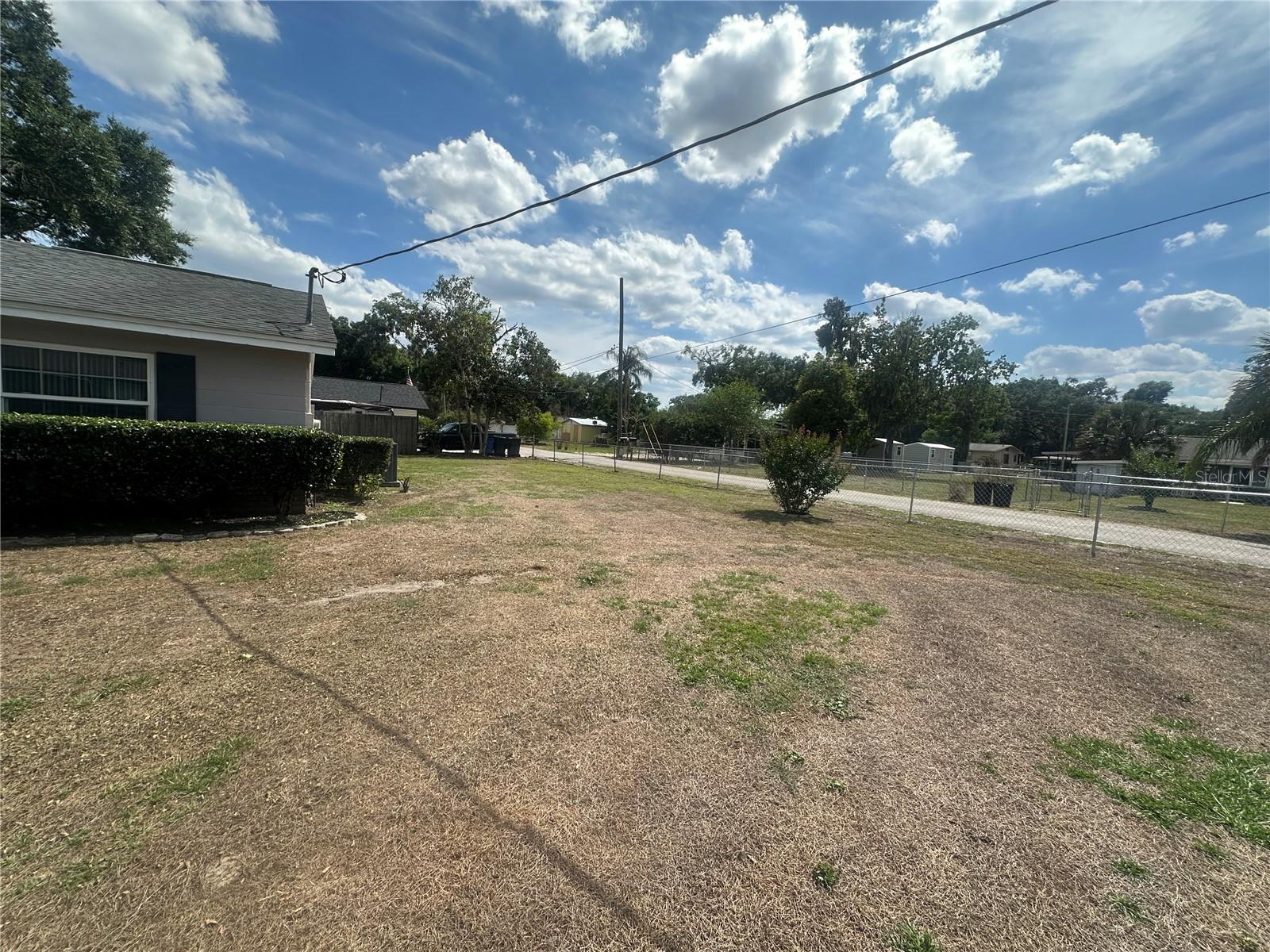 Front and side yard