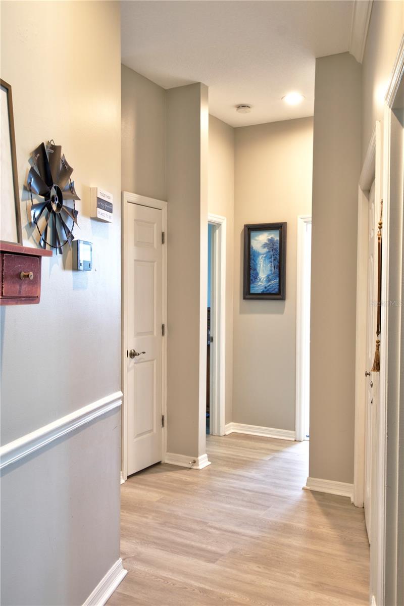 Hallway to other bedrooms (3rd & 4th) & Bathroom