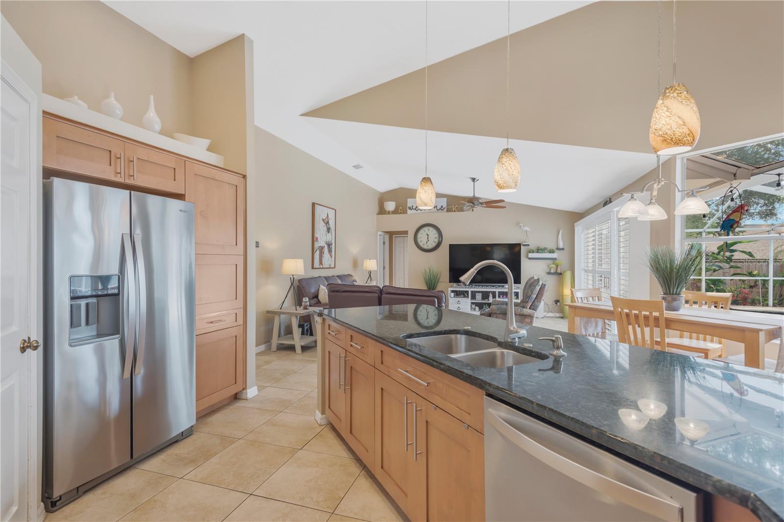 Custom Cabinetry and stainless steel appliances were remodeled in 2010
