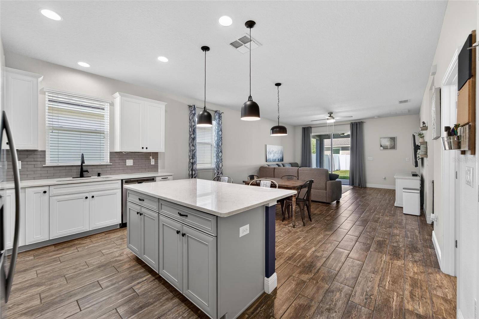A spacious kitchen designed for both everyday living and entertaining.