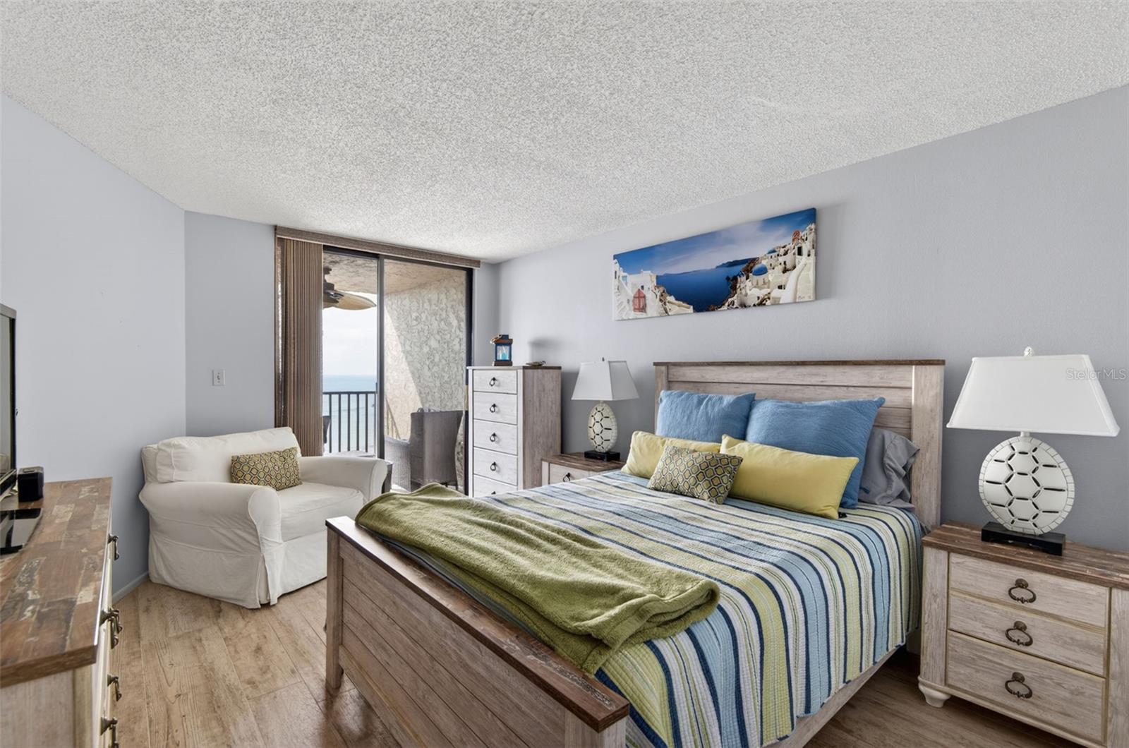 Bedroom leading out to the balcony