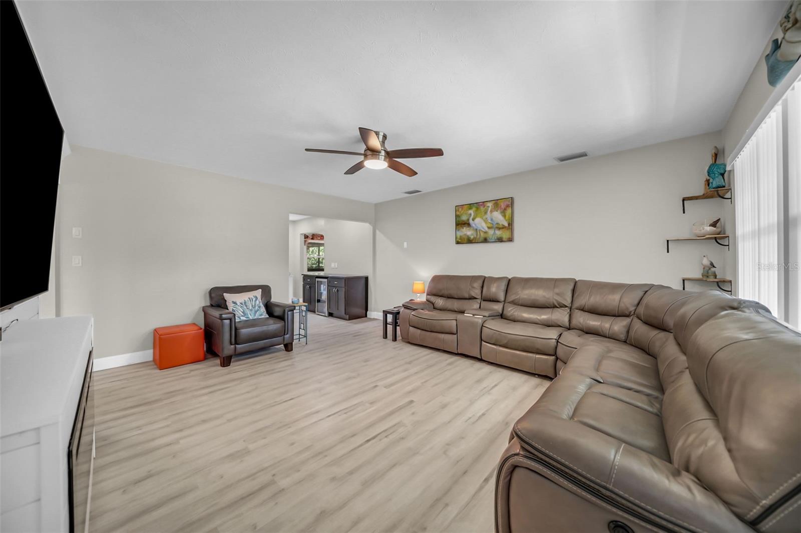 Entry into large living room