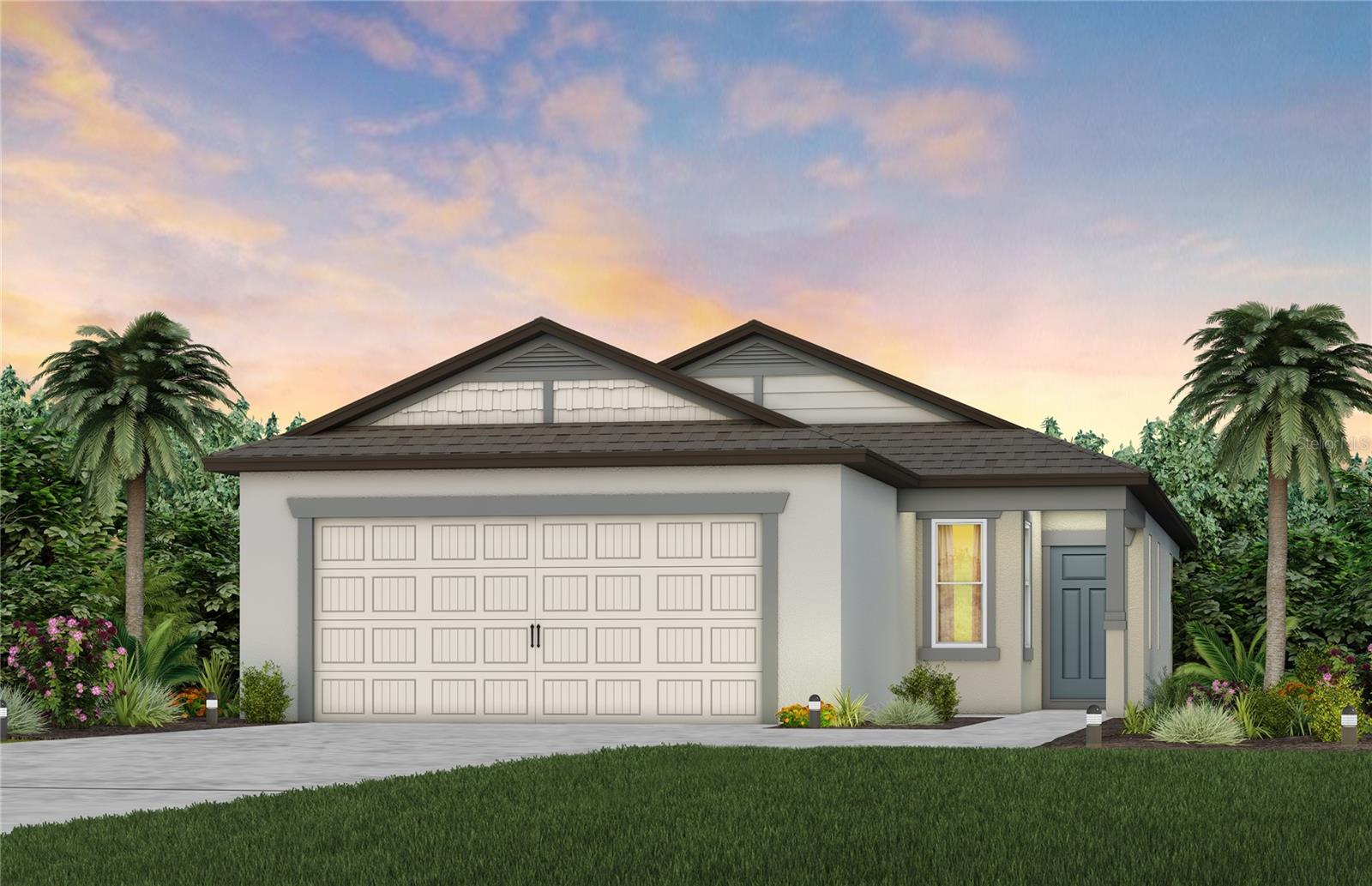 Exterior Rendering,Elevation C2