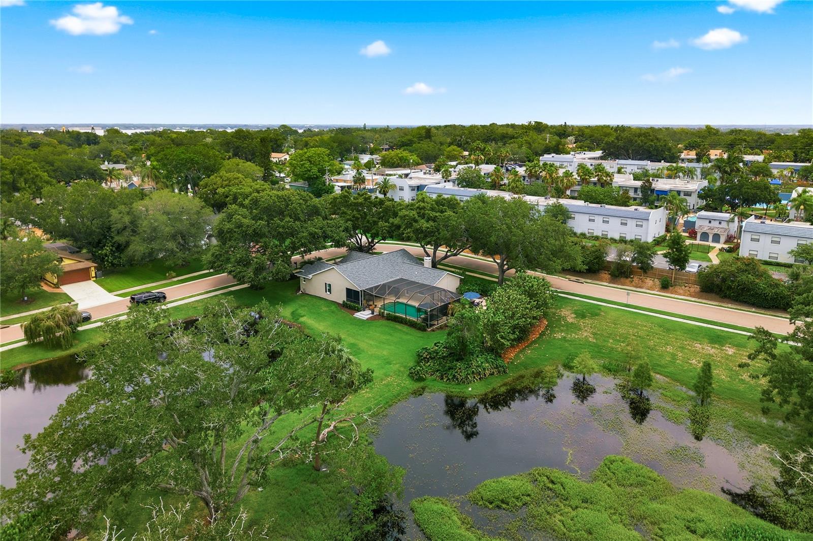 Aerial Corner Lot View