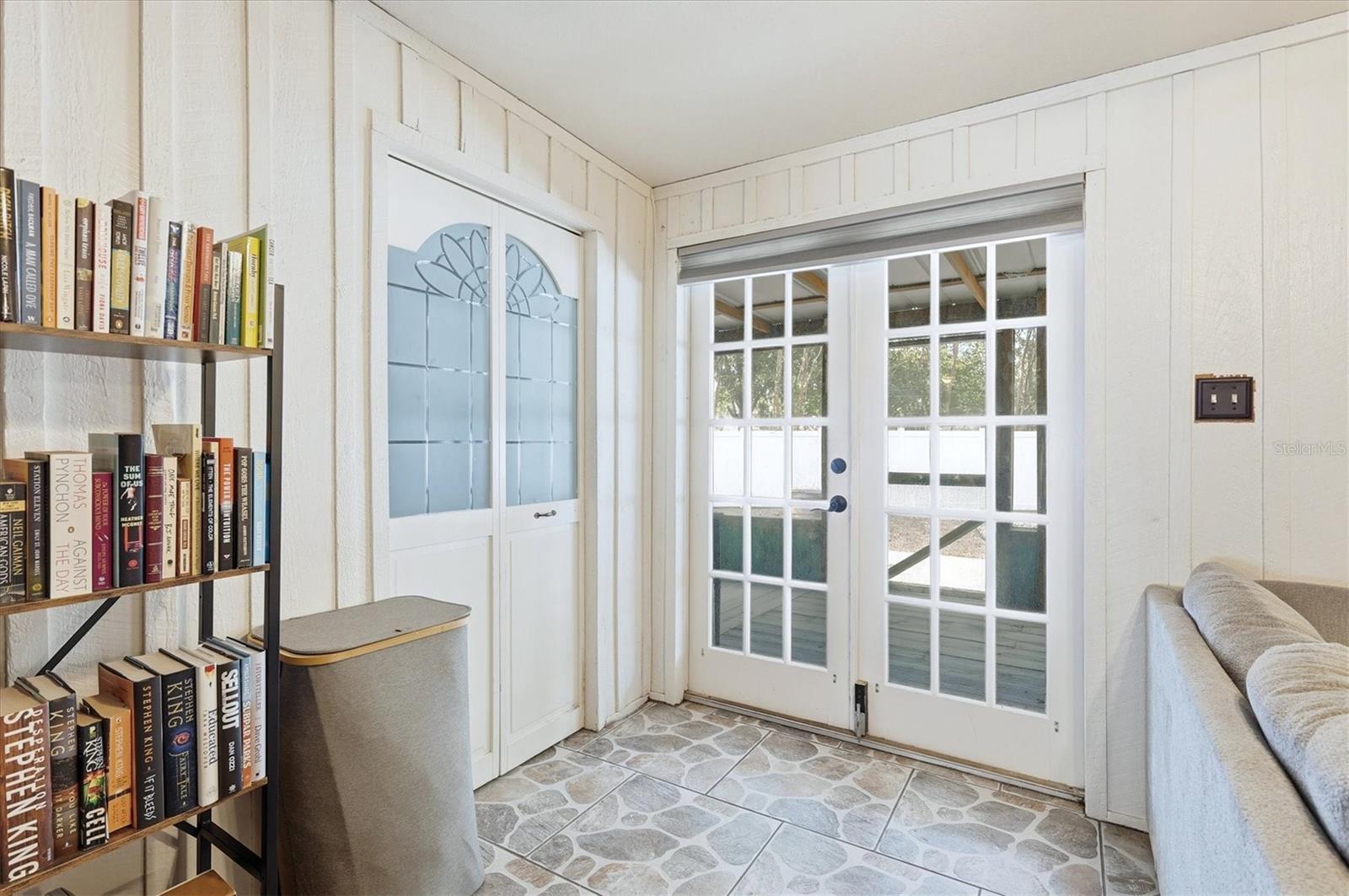 Entrance to Laundry room and exit to porch