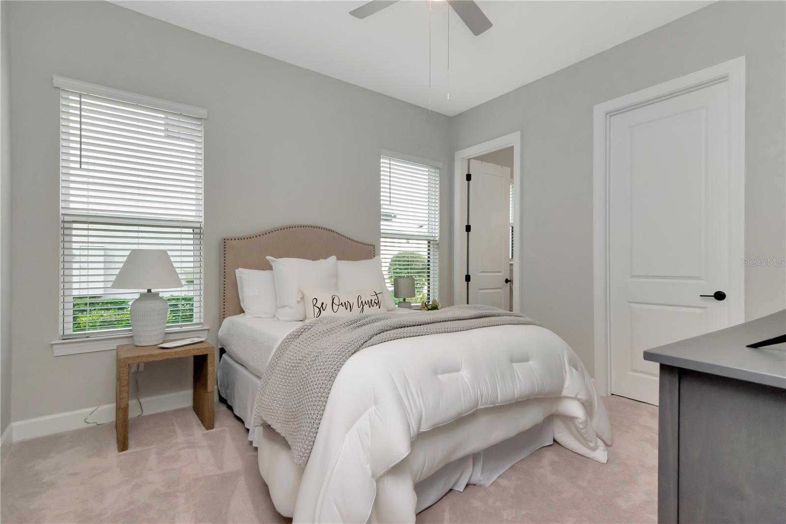Bedroom 4 with private ensuite and walk in closet.