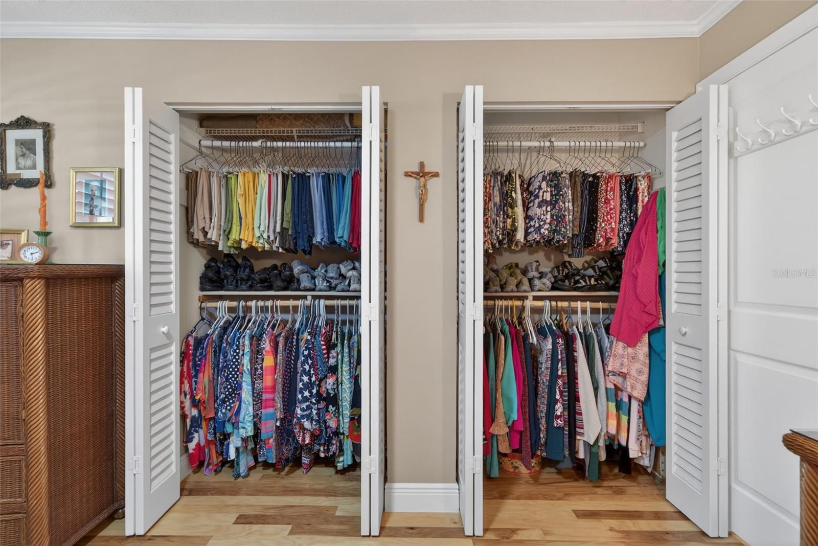 Front Bedroom with Dual Closets