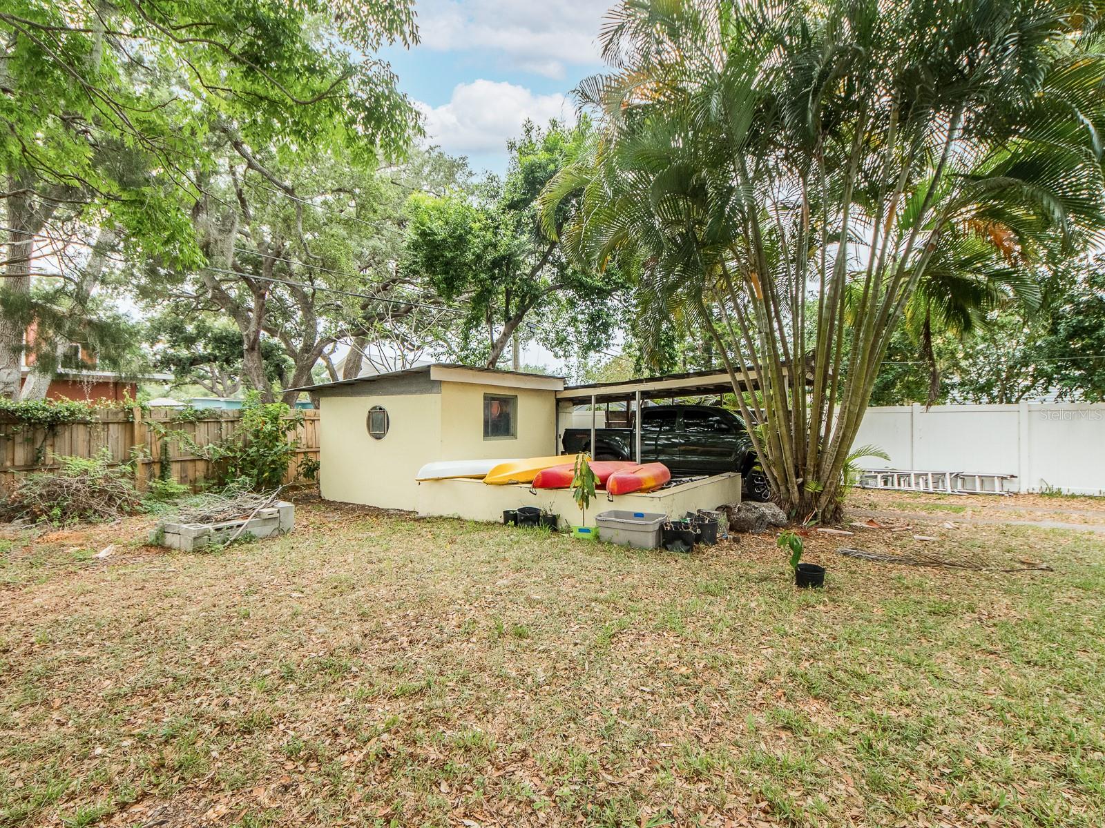 Shed and carport