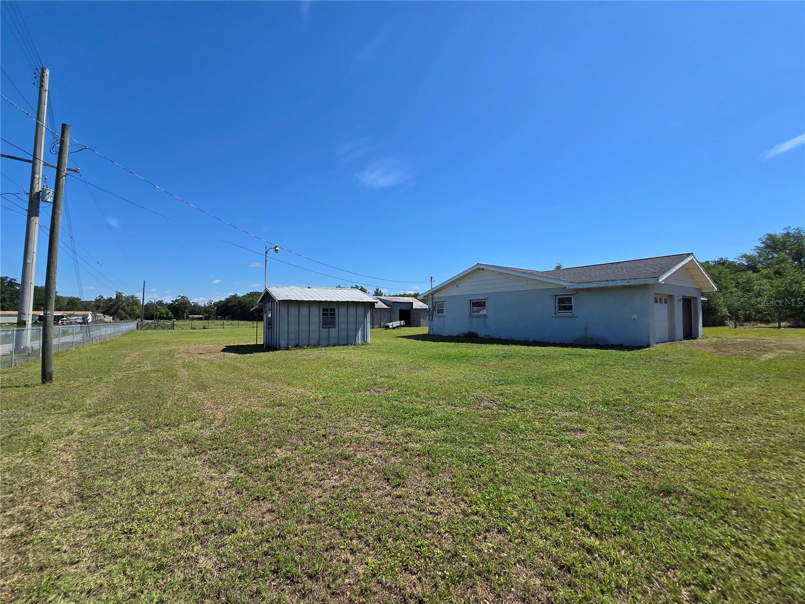 left side of the house
