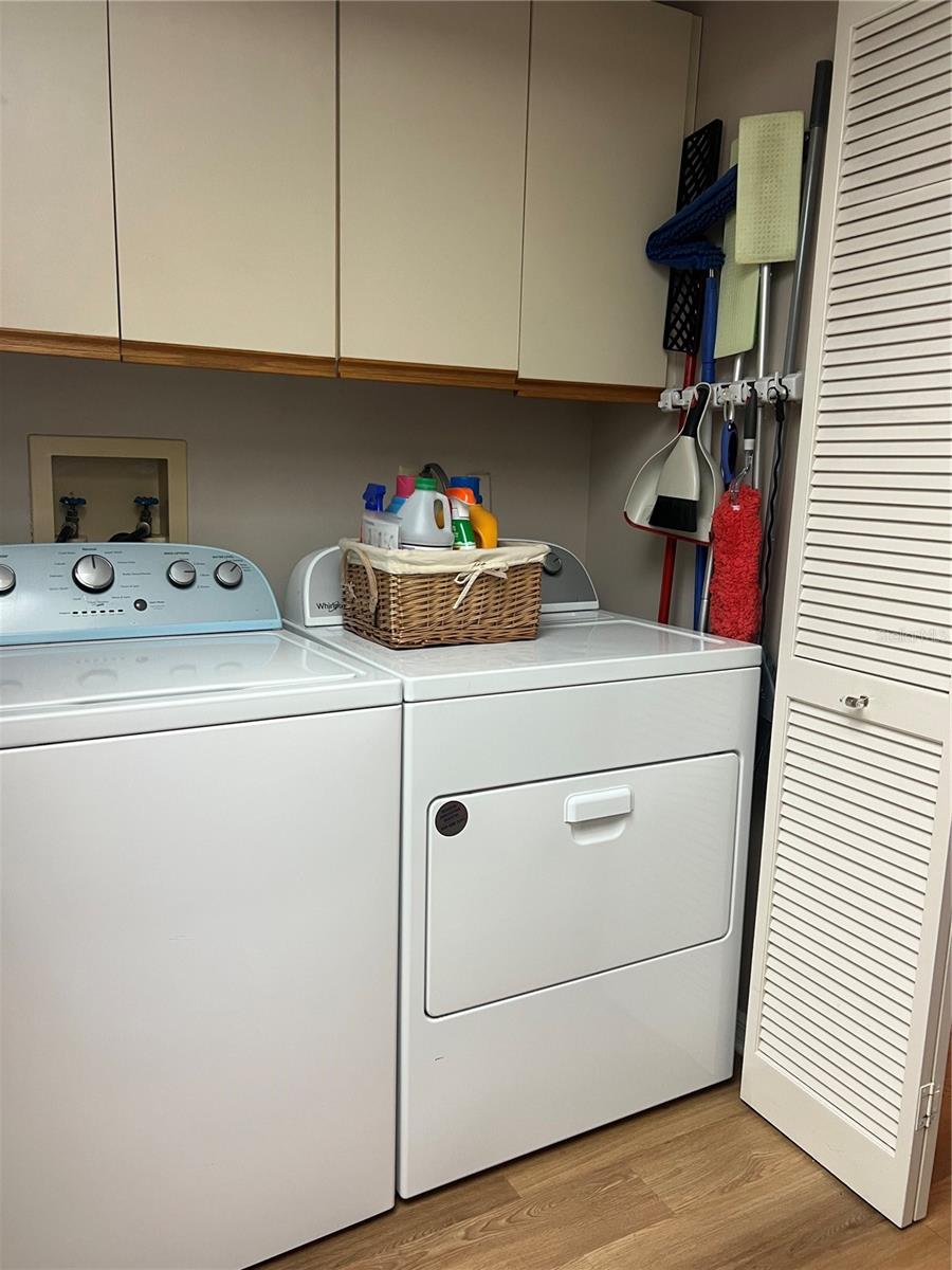 INSIDE LAUNDRY CLOSET OFF OF KITCHEN