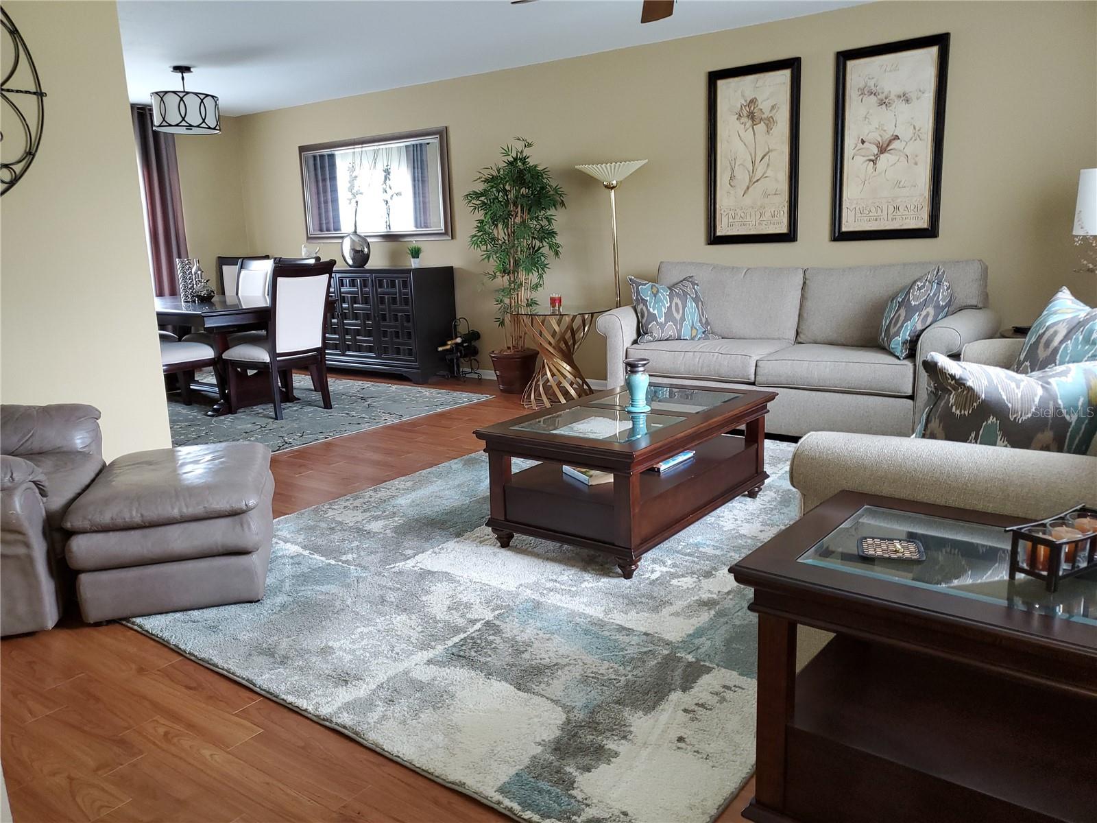 Living / Dining combo great for entertaining