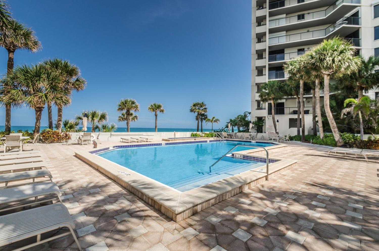 Community Heated Inground Pool & Spa (each building has their own pool)