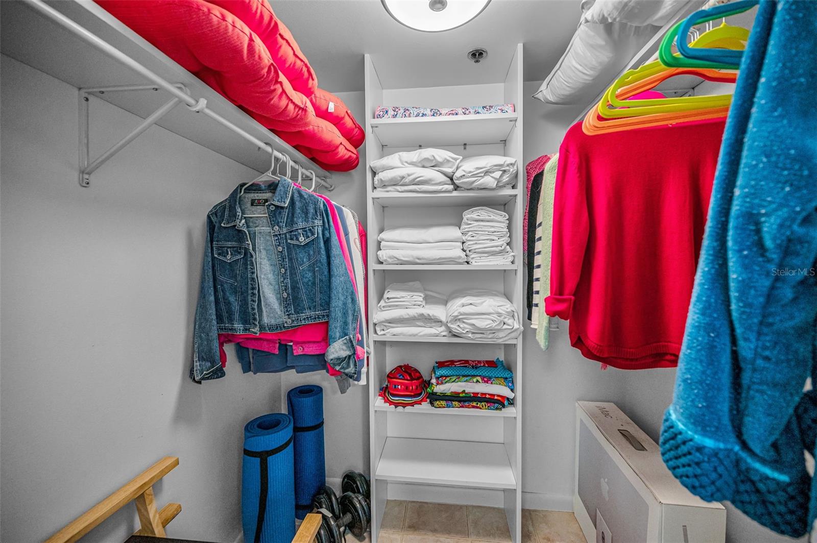 Walk-in closet in the second bedroom