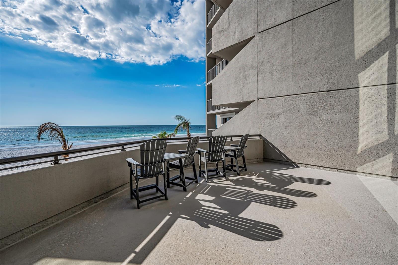 Second floor Gulf front balcony