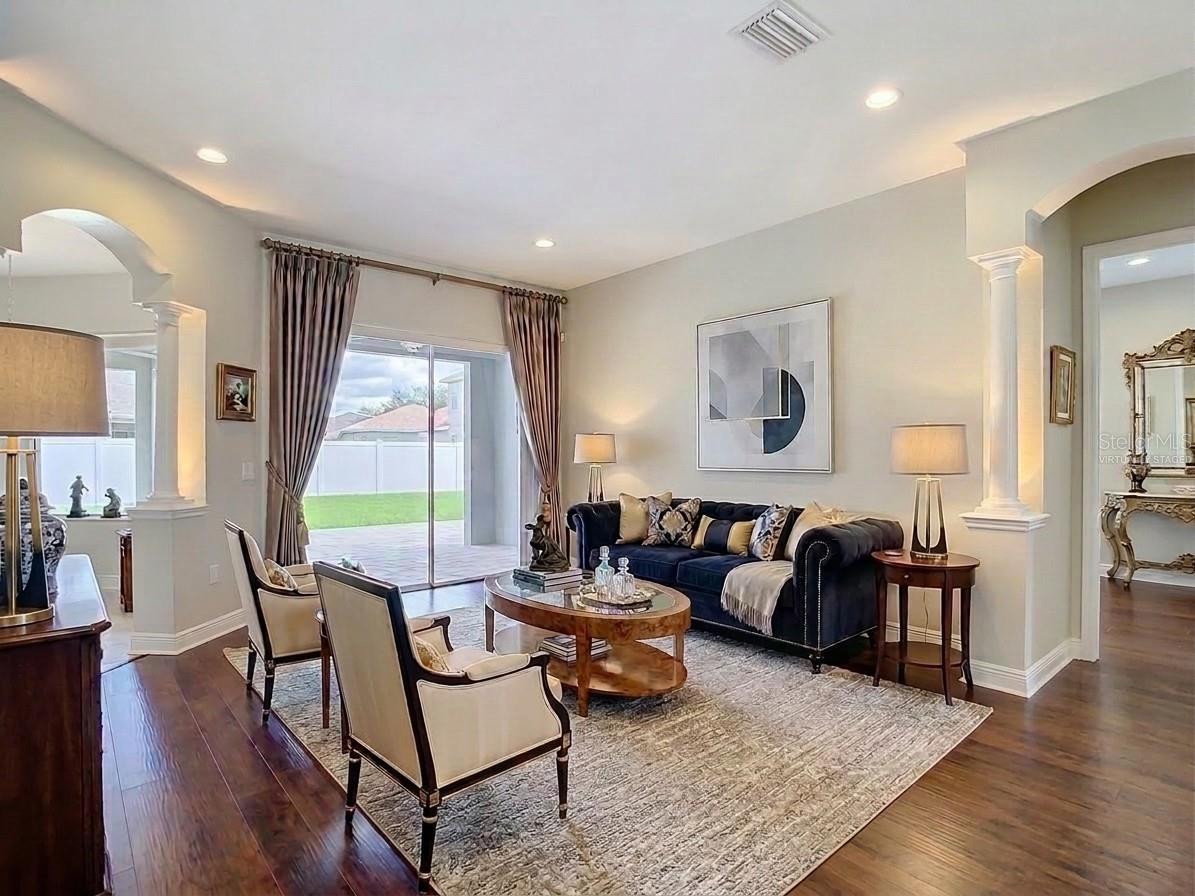Virtually Staged Formal Living Room