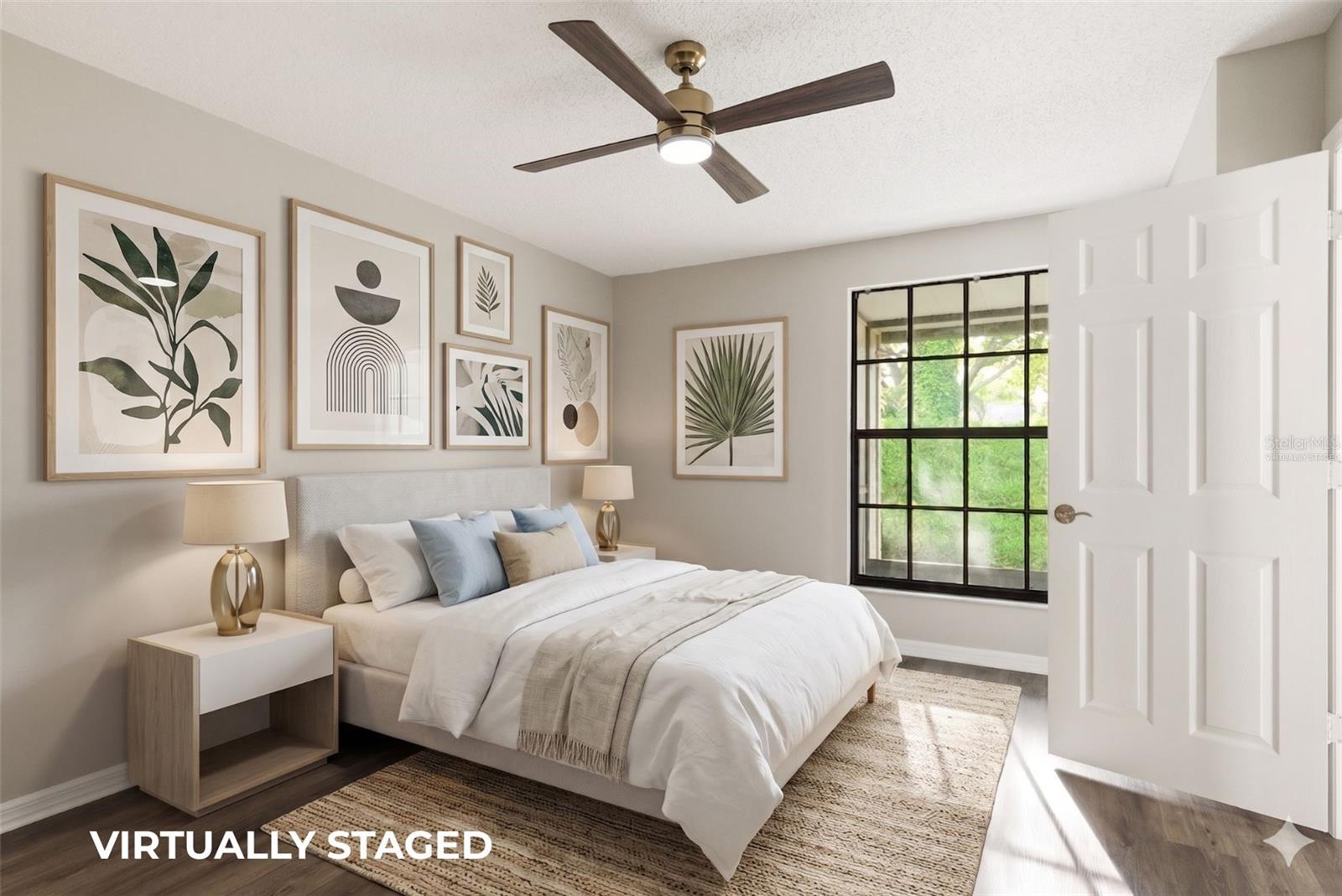 Primary suite- Virtually Staged