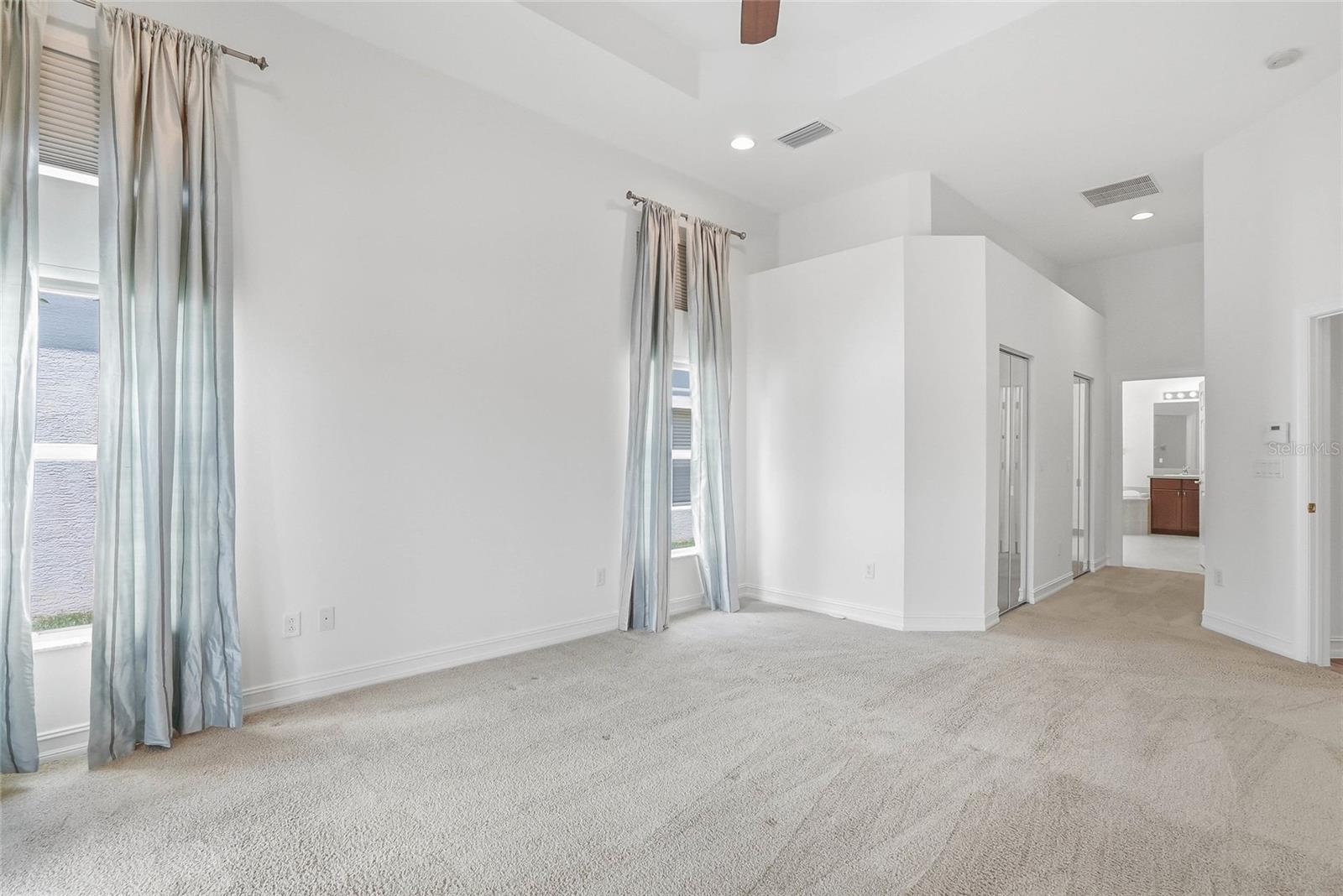 Primary Suite is HUGE Double Walk in Closets