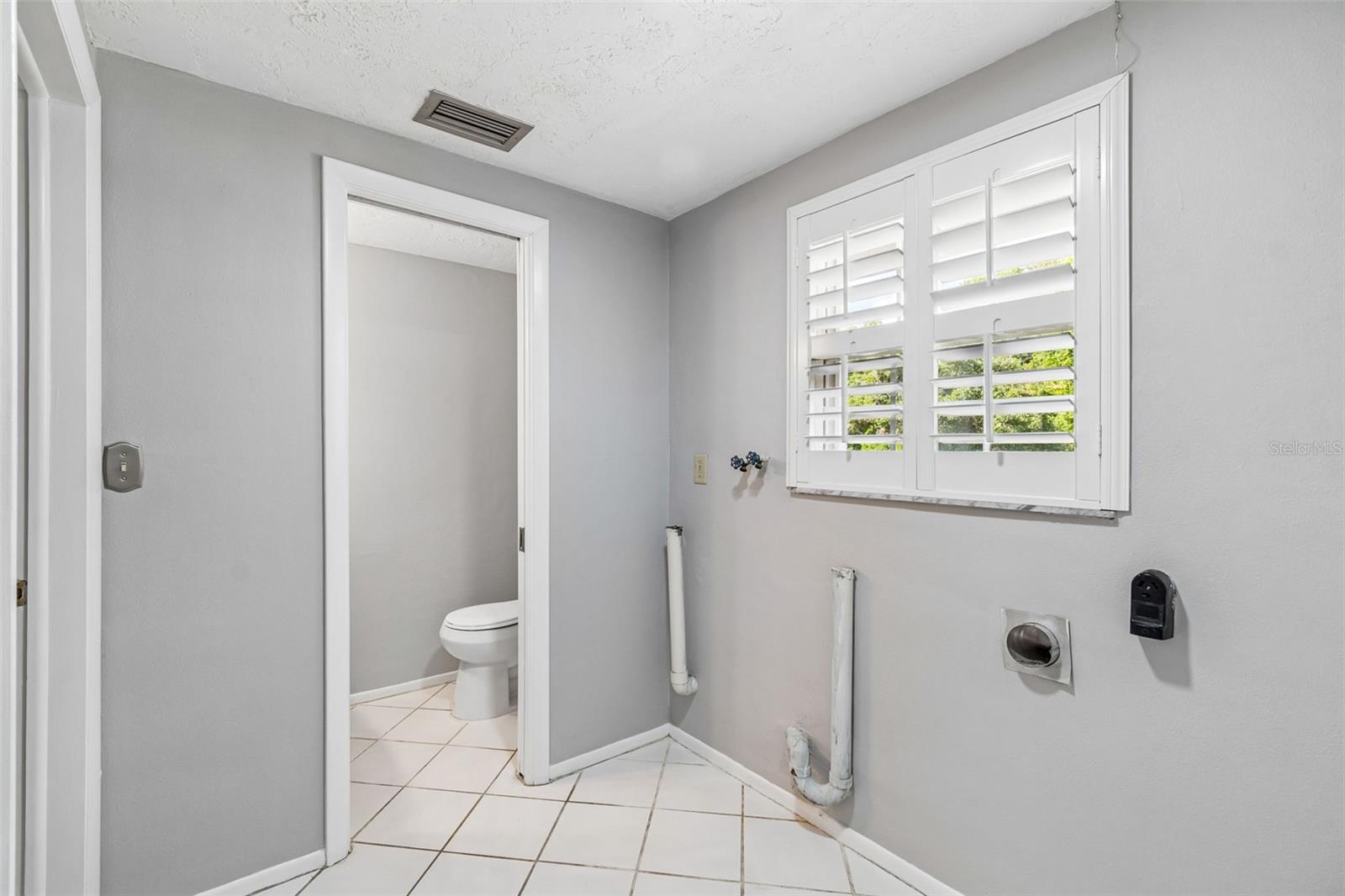 Inside laundry room