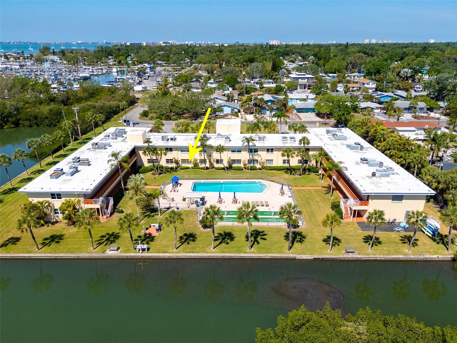 Unit #7 Overlooks Community Pool