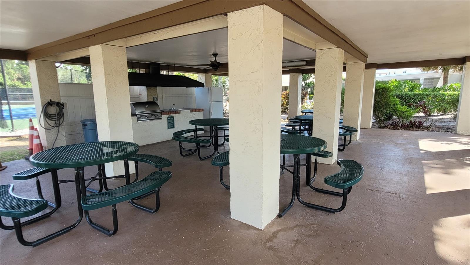 Picnic area at the Magnolia clubhouse