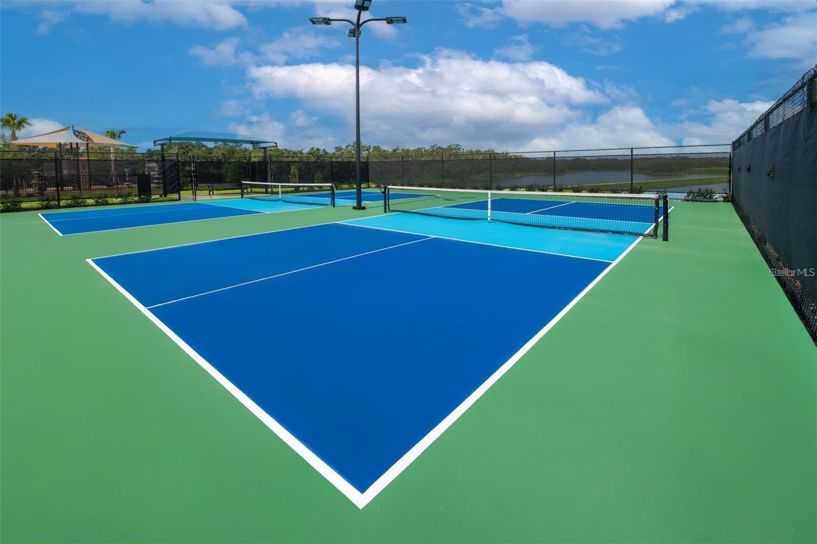 Pickleball courts give residents another reason to get outside and stay active.