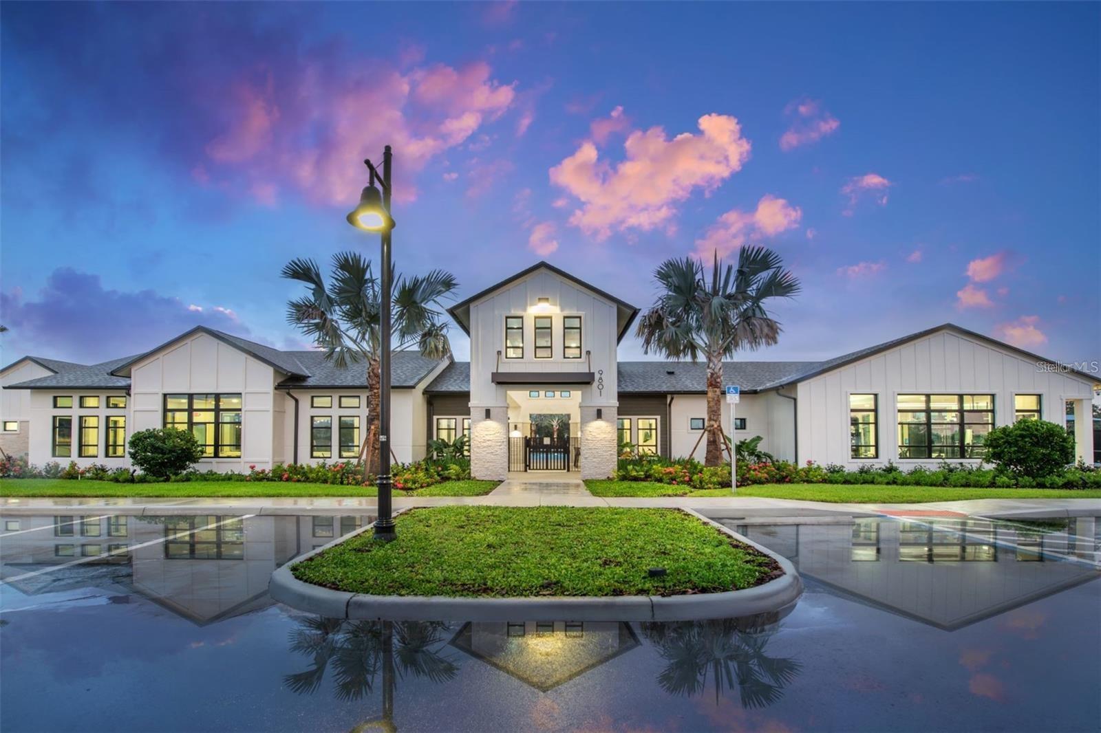 Beautiful clubhouse setting adds to the resort style feel of the community.