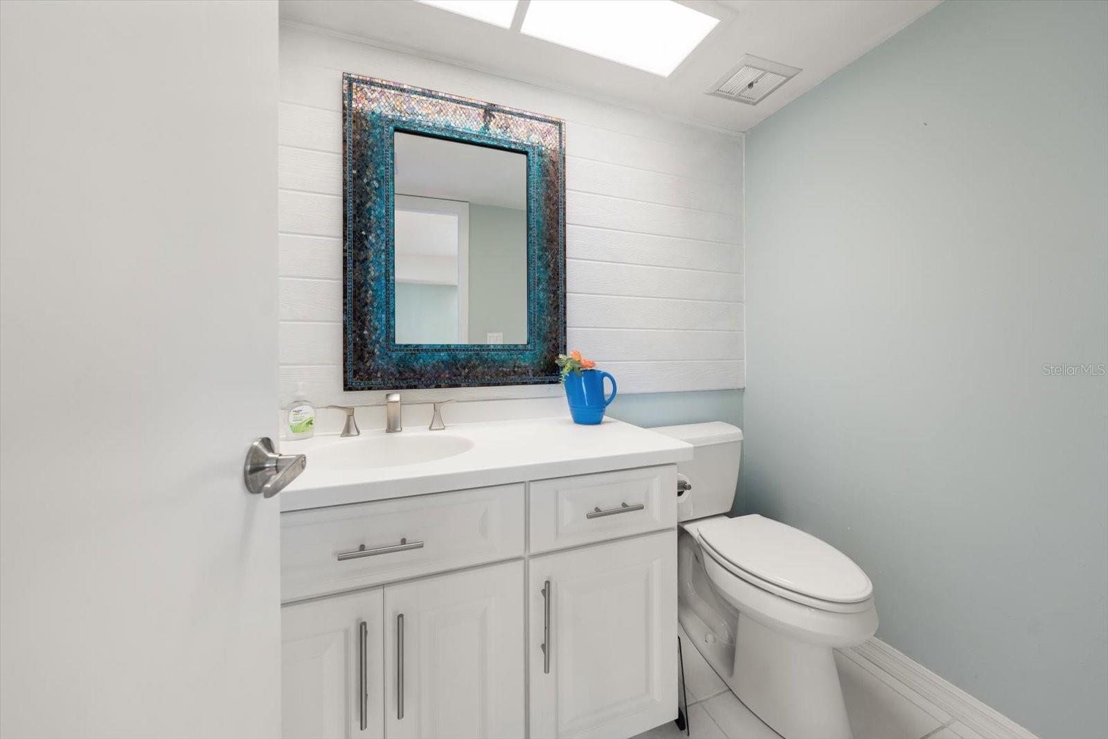 Half bath in kitchen area