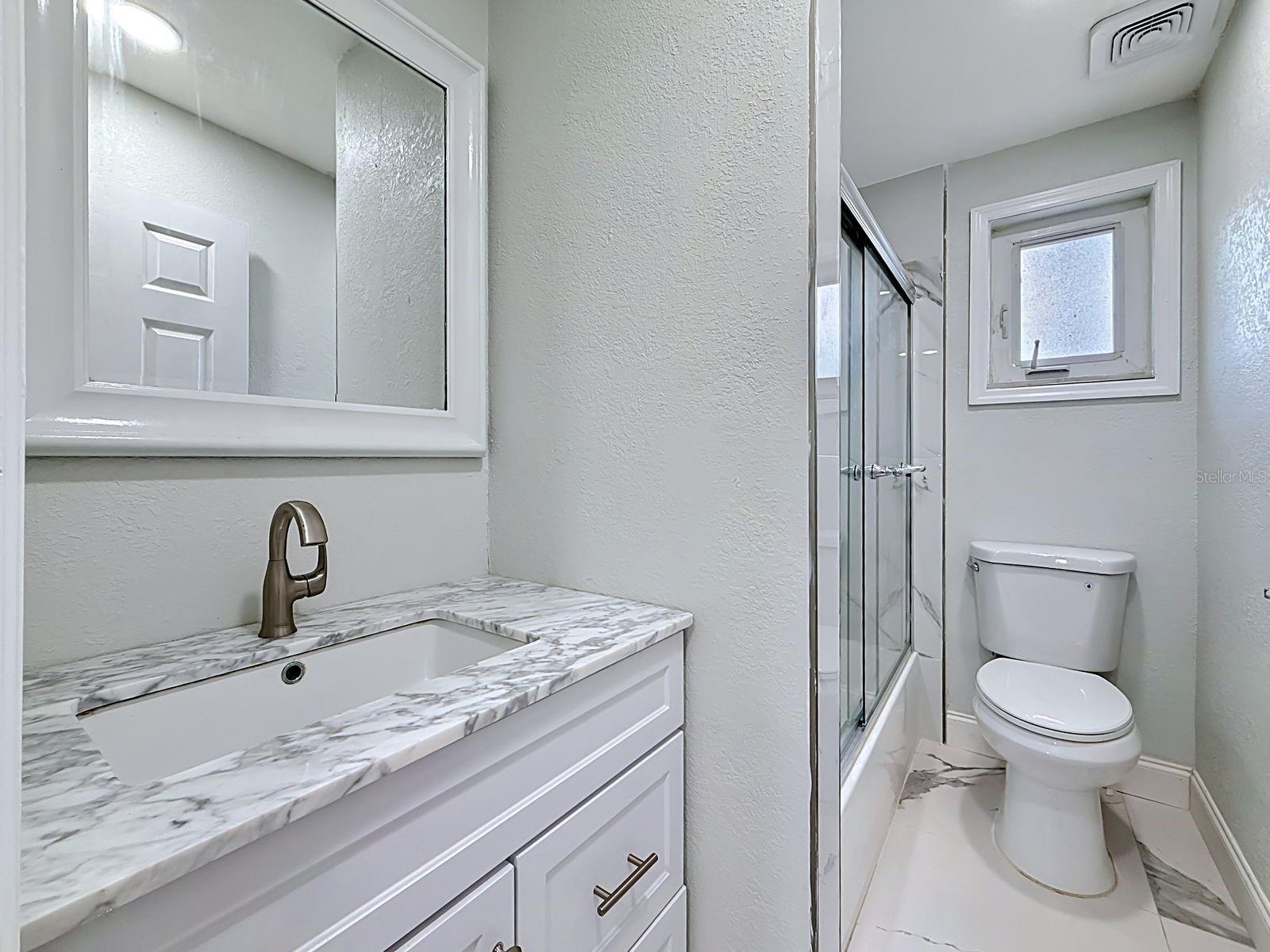 Hall Bath with Tub and Shower