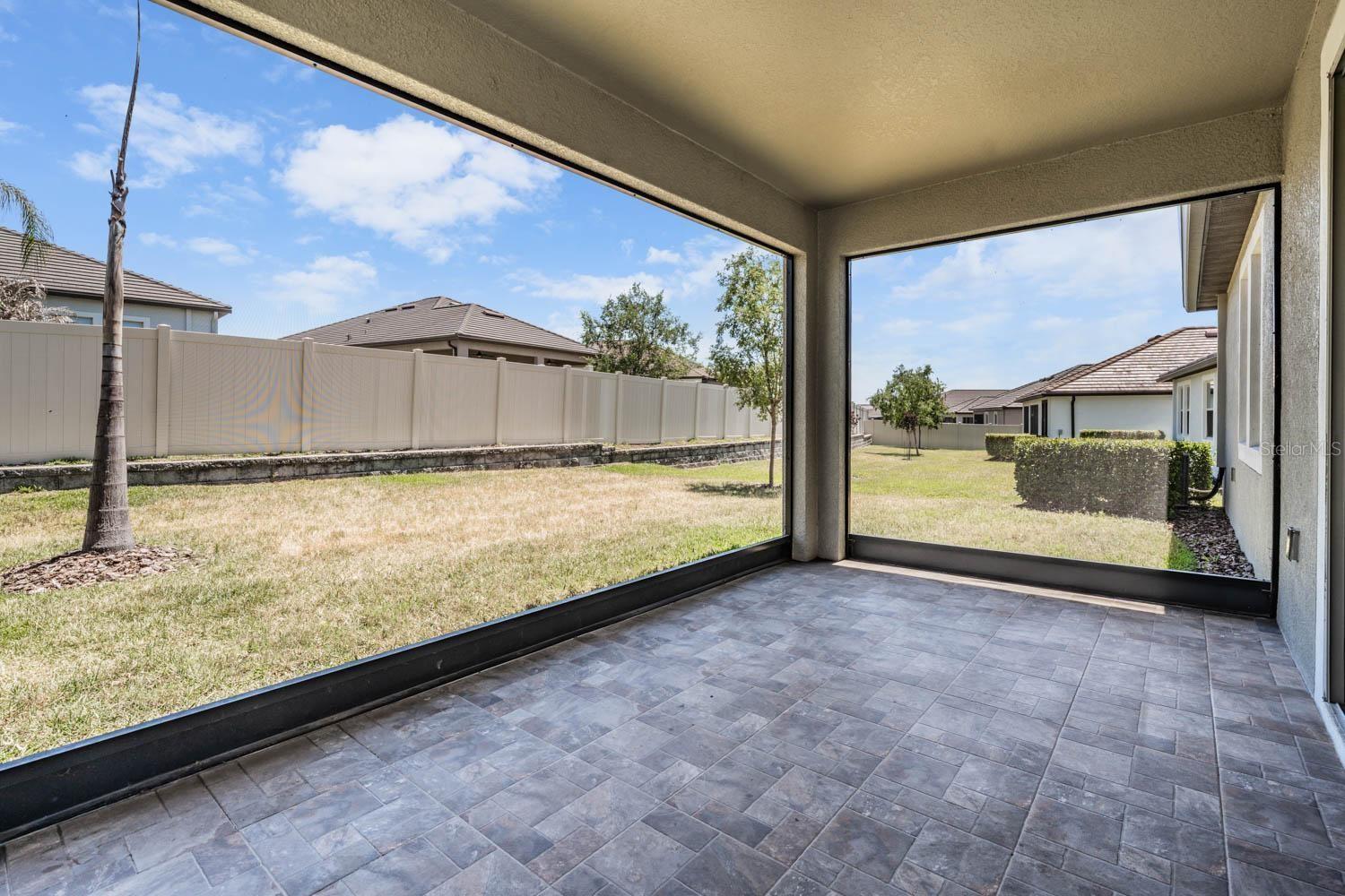 Screened lanai