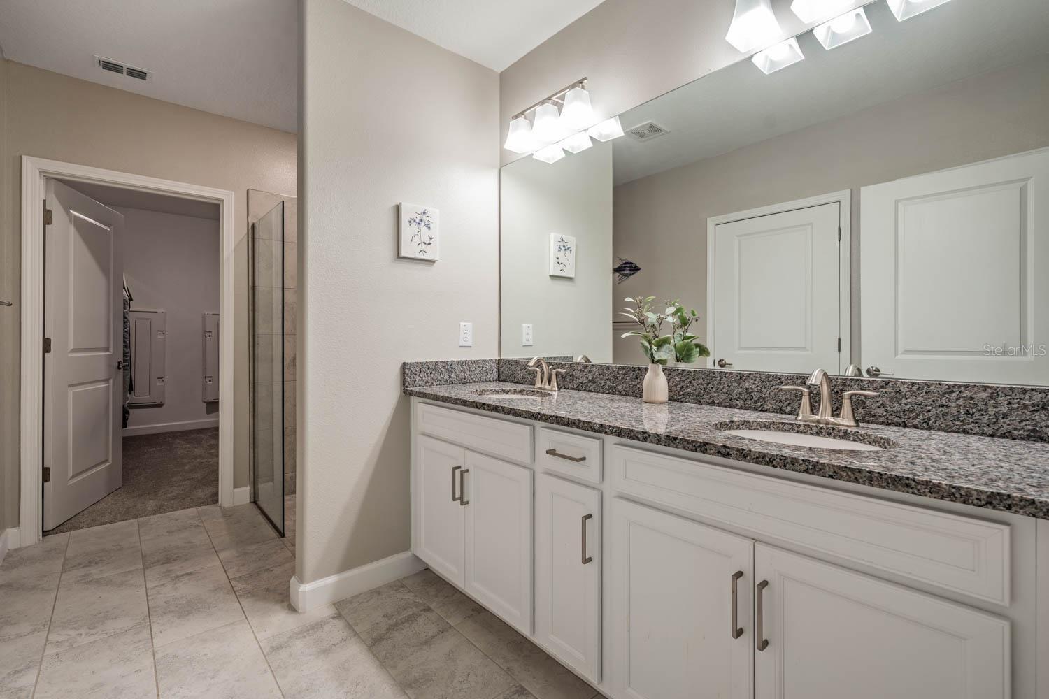 primary bath w/dual sinks