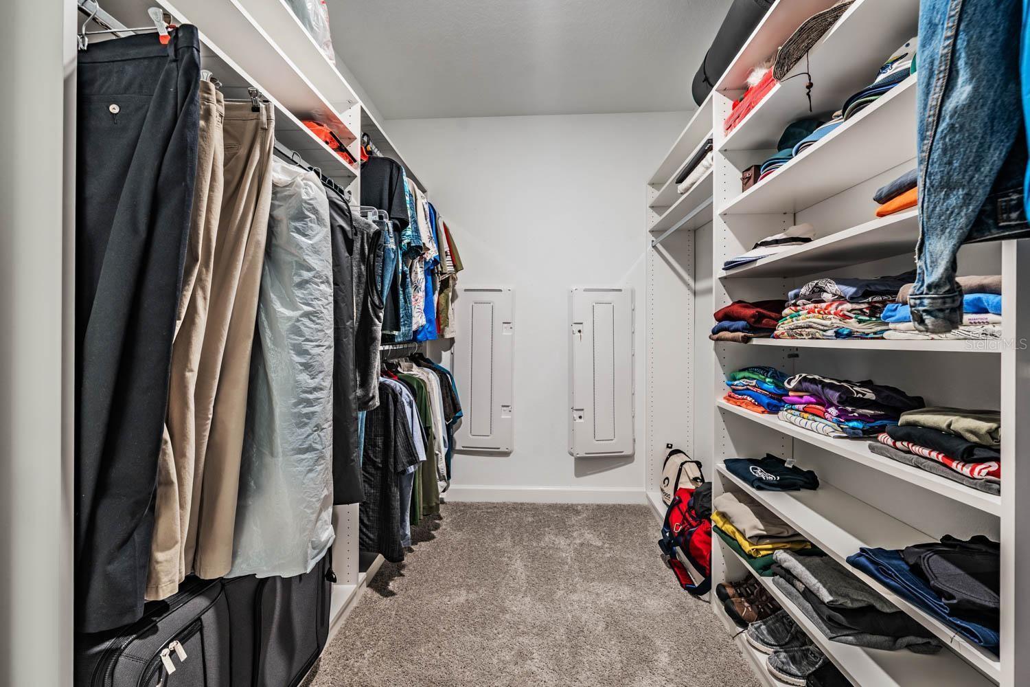 Custom built-ins in closet